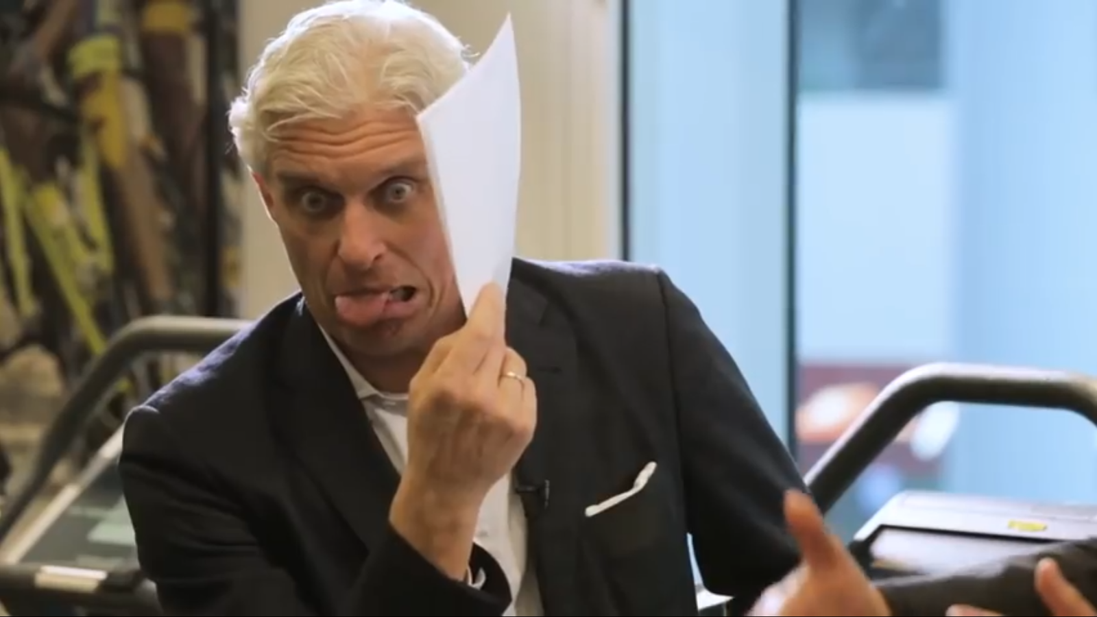 Tinkov's face when he interviews in his office... - Tinkov, , Interview, , 