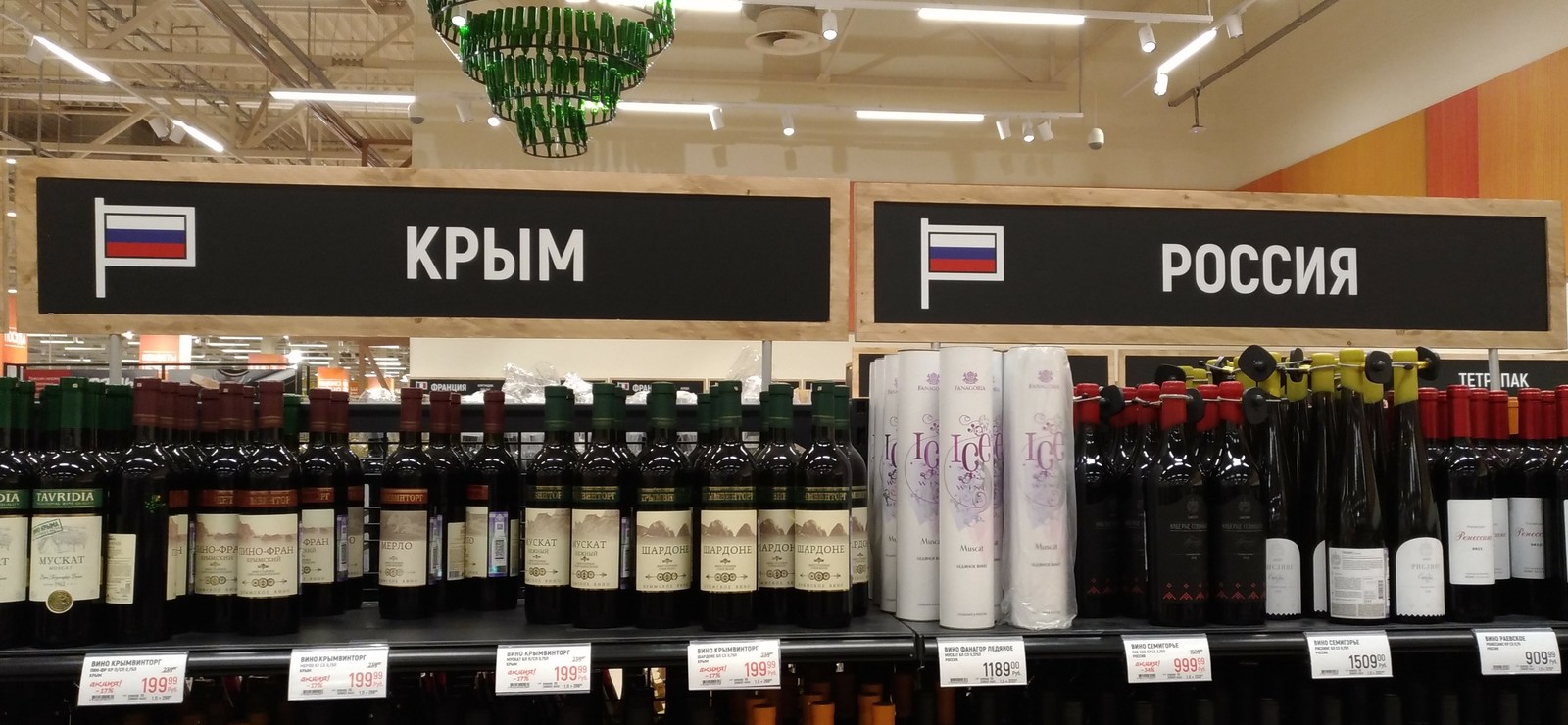 Suddenly... - My, Crimea, Hypermarket, the globe, Russia