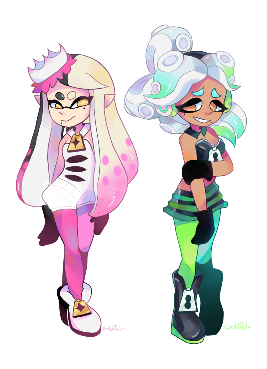 Juicy fusion - Splatoon, Games, Fusion, Inklings, Squid Sisters, Off the hook, Art, Octolings