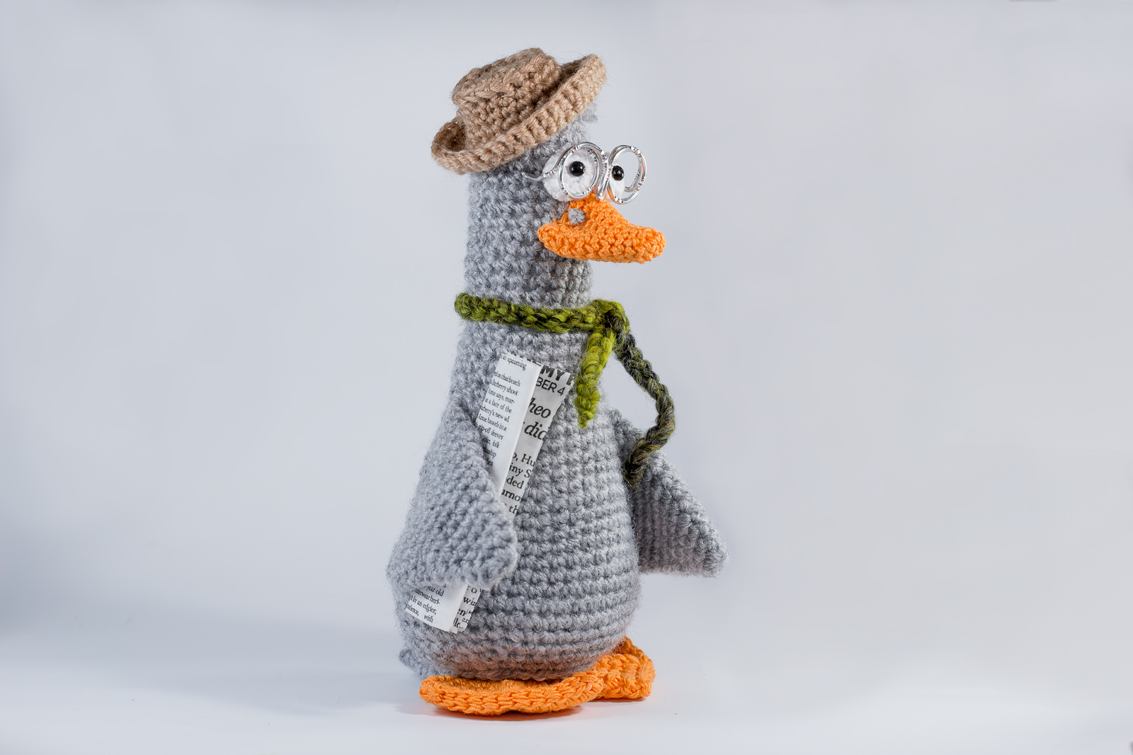 Gus Rodion Petrovich - My, Crochet, Гусь, Author's toy, Amigurumi, Longpost