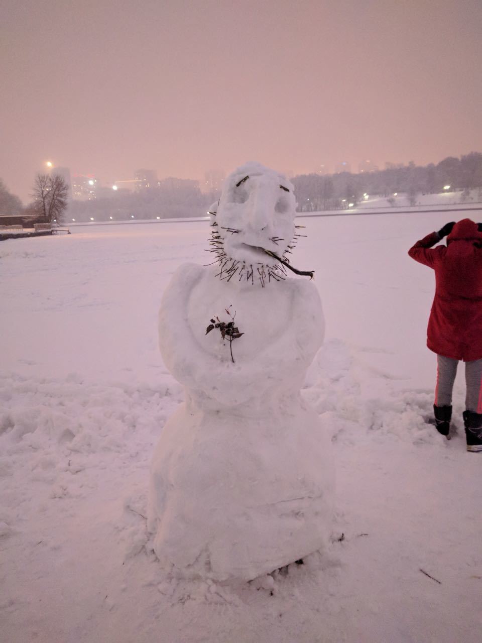 When there is nothing to do in the evening - My, snowman, Beard, Life is pain, Longpost