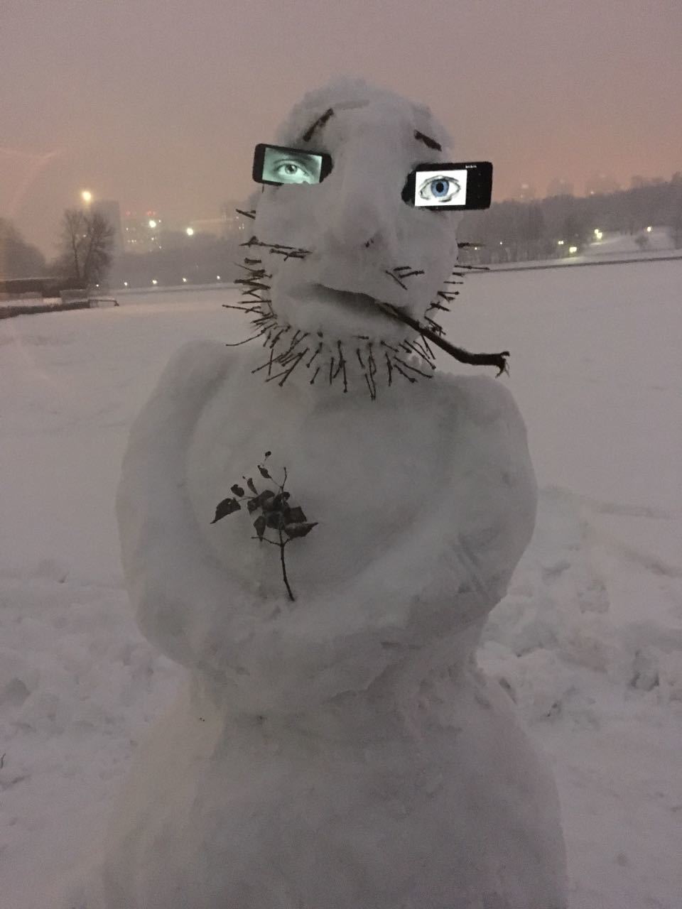 When there is nothing to do in the evening - My, snowman, Beard, Life is pain, Longpost