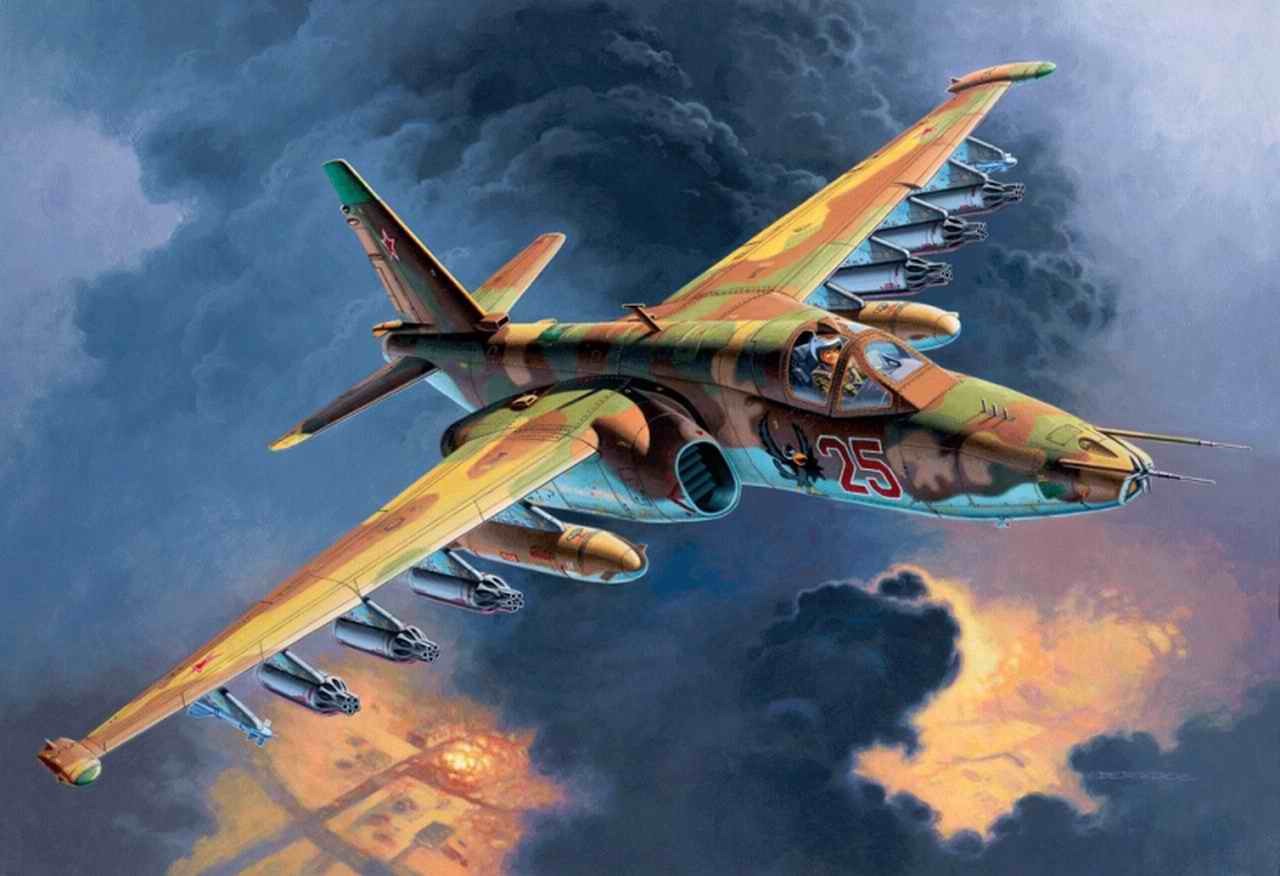 Su-25 Rook - Dry, Su-25, Rook, Aviation, Fighter, Vks, Army, Russia, Longpost