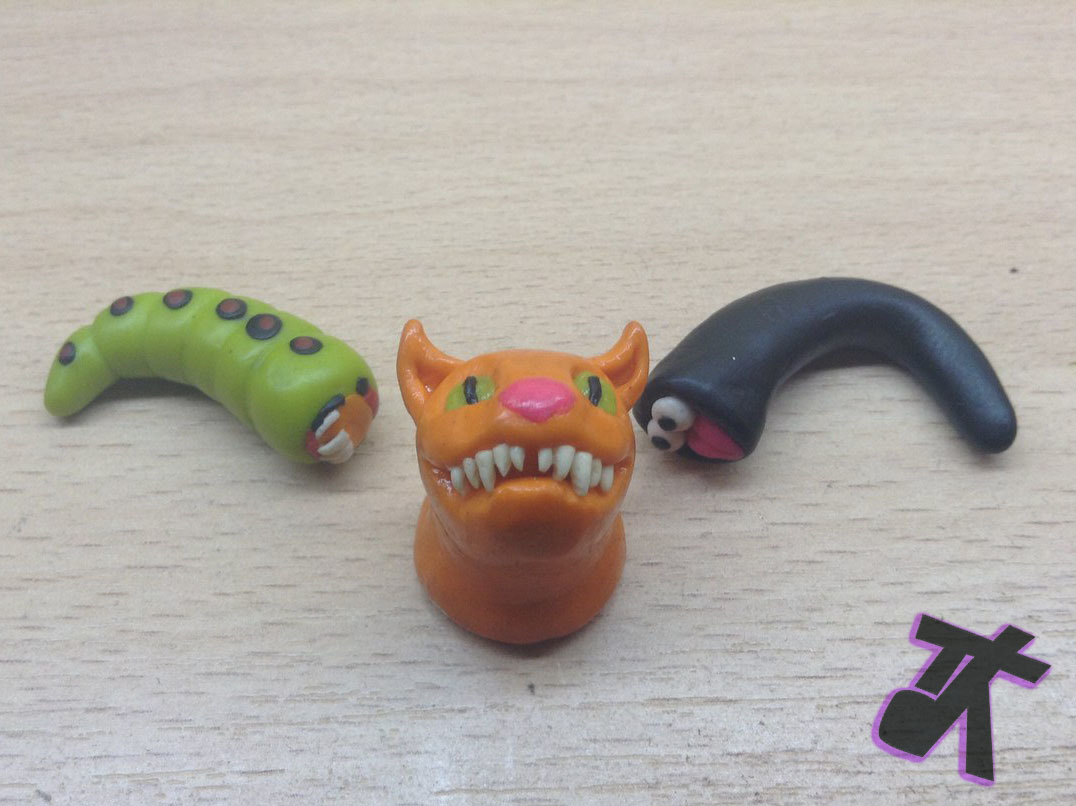 Polymer clay plugs/stretch marks - My, Creation, Plugs, Piercing, Polymer clay, Milota, cat, Leeches, Caterpillar