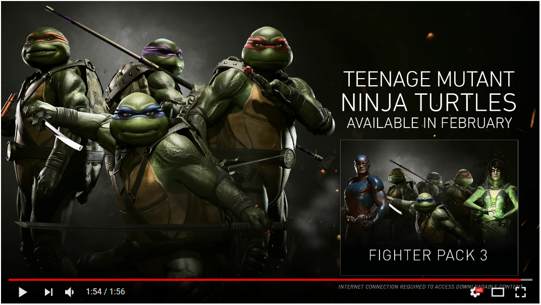 The authors of the fighting game Injustice 2 showed the team of Teenage Mutant Ninja Turtles - Injustice 2, Teenage Mutant Ninja Turtles, Teenage mutant ninja turtles