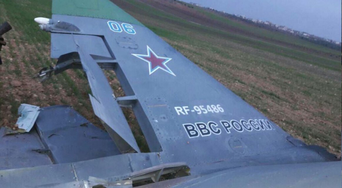 “The Ministry of Defense confirmed that a Russian Su-25 was shot down in Syria” - Airplane, Terrorism, Downed plane