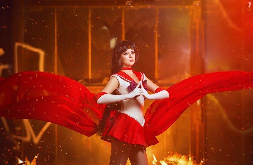 Cosplay Sailor Venus & Sailor Mars (Sailor Moon) - Sailor Moon, Sailor Mars, , Cosplay, Longpost, Sailor Venus