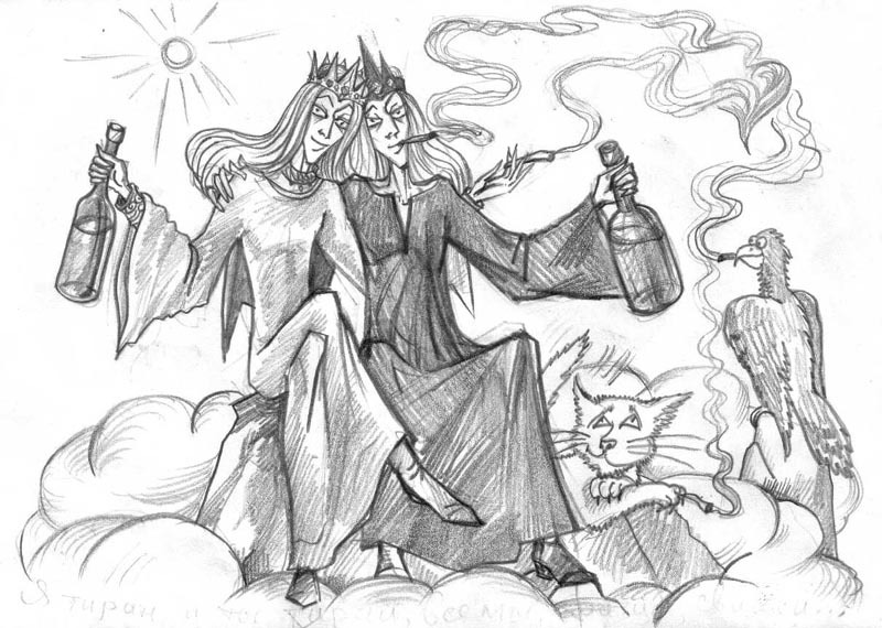 Melkor and Manwe - Melkor, ManwГ«, The silmarillion, Art, Longpost