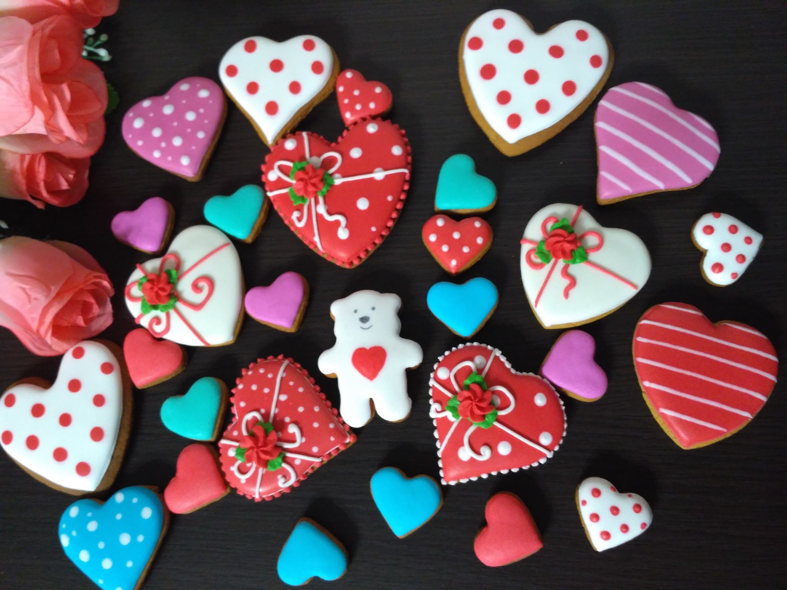 Valentine's Day - My, Gingerbread, Valentine's Day, Handmade, Hobby, , Presents, Longpost