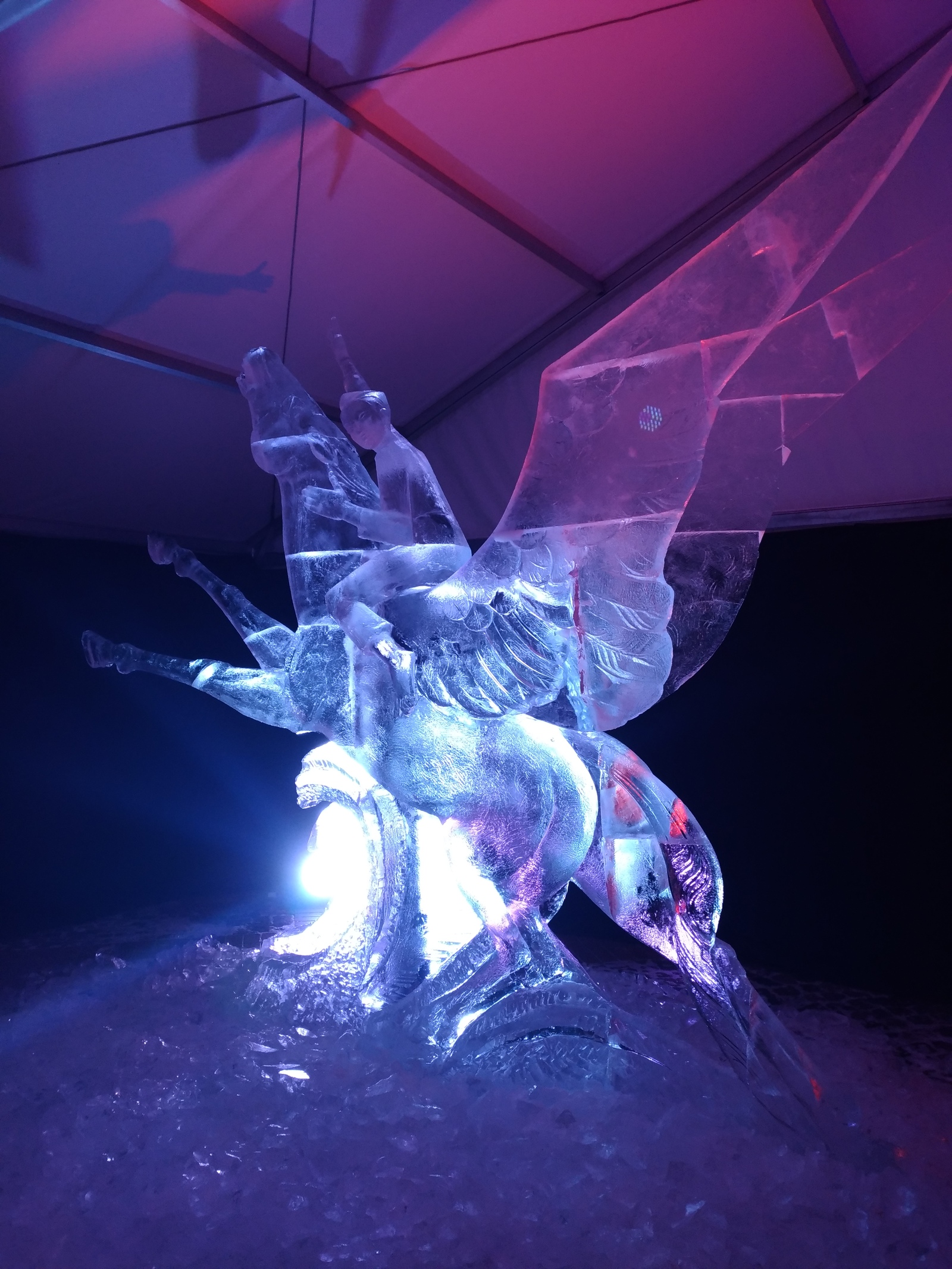 Ice sculptures - My, Ice sculpture, , Longpost