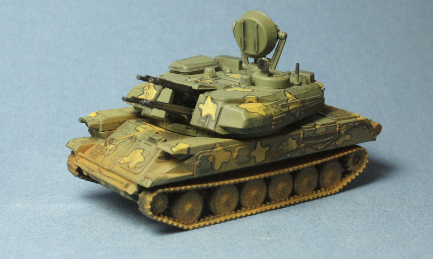 Shilka Syrian Air Defense 1/100 - My, Hobby, Modeling, , Shilka, Star, Longpost, Stars, Zvezda