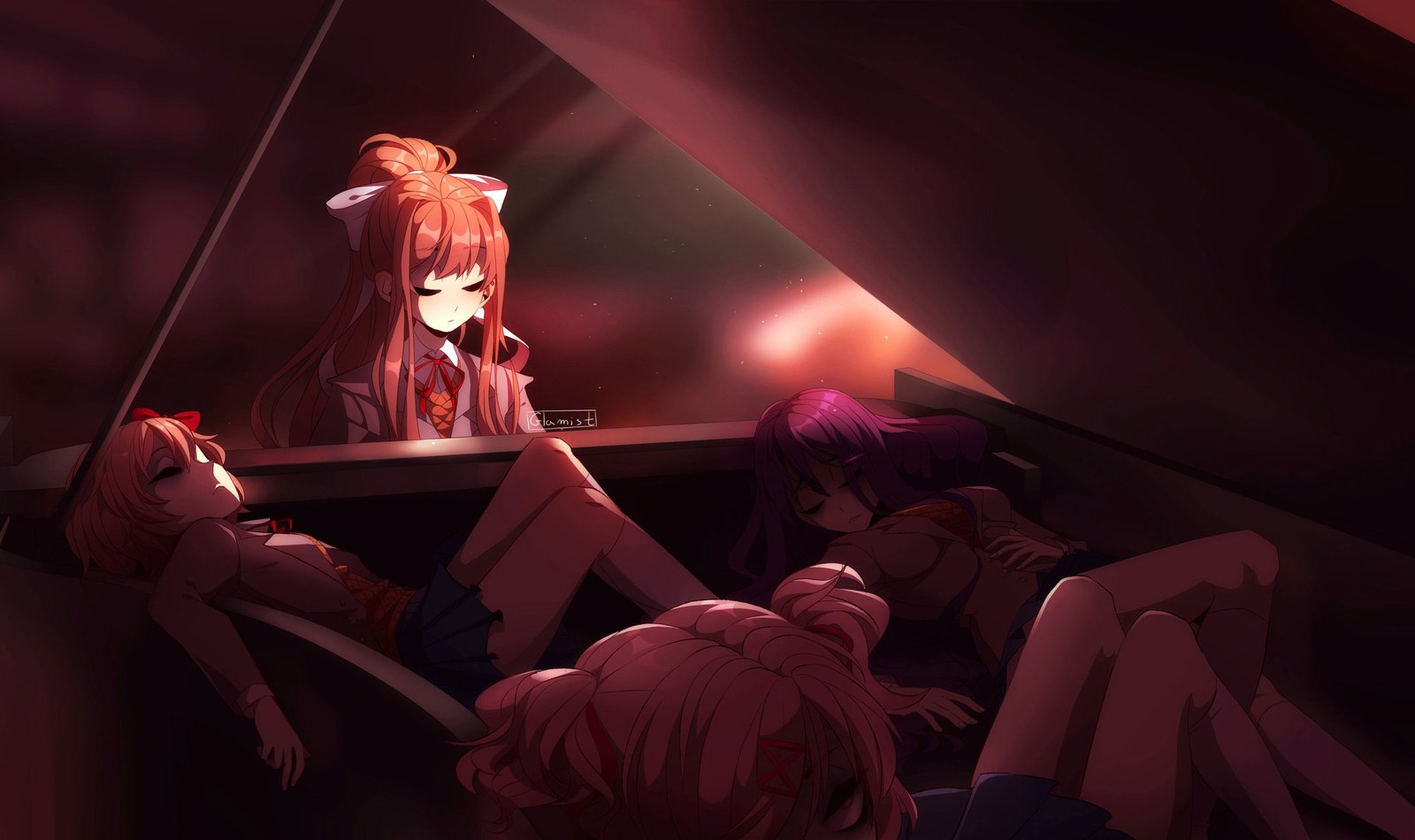 Your Reality - Doki Doki Literature Club, Anime Art, Аниме, Визуальная новелла, Не аниме, Арт