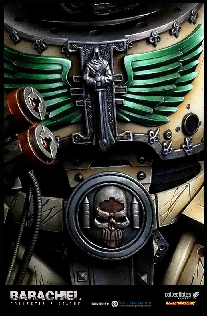 Miniature - Warhammer 40k, Miniature, Dark Angels, , Space Marine, Longpost