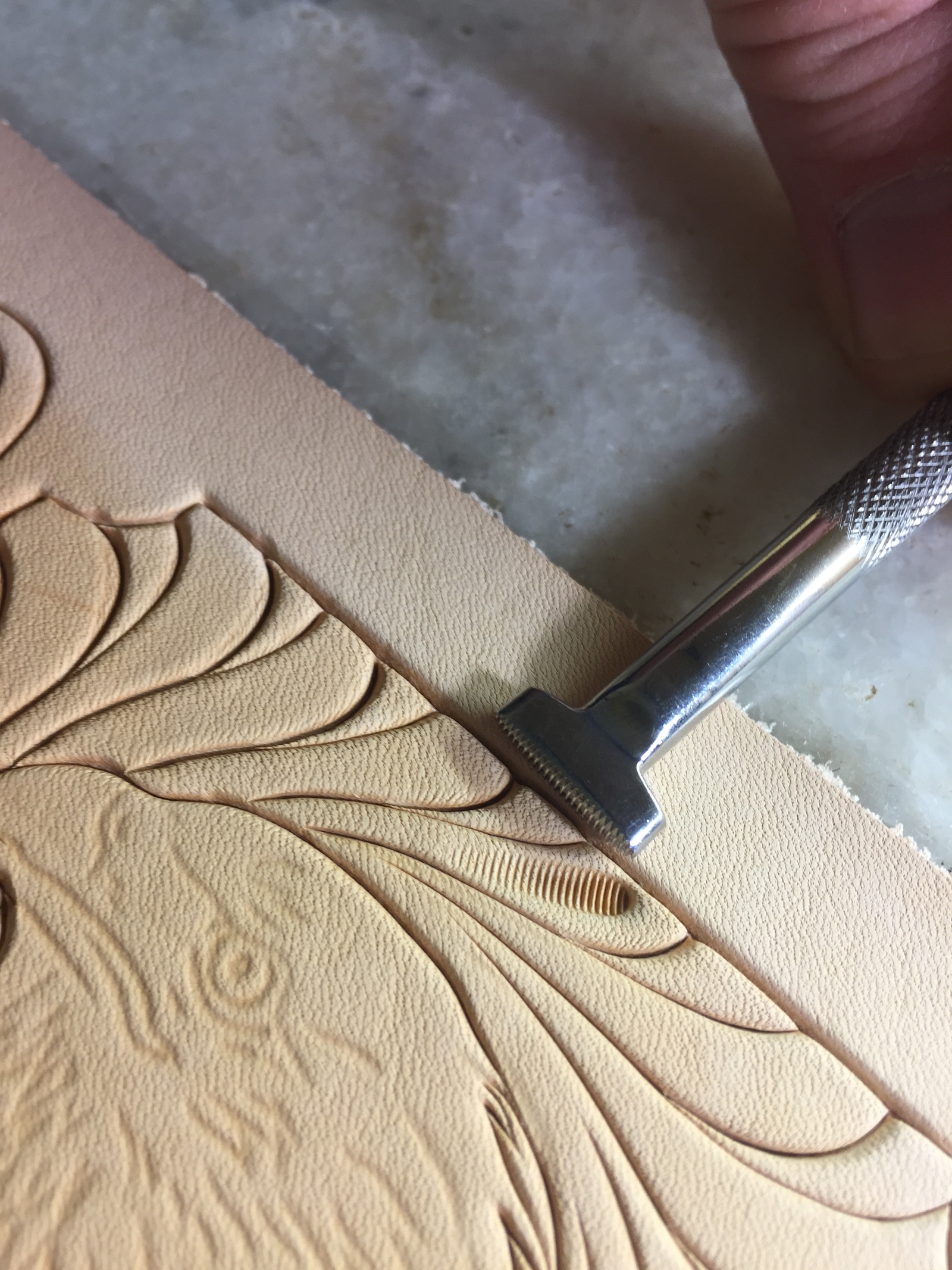 Embossed eagle - My, Leather, Leather craft, Leather products, Embossing on leather, , Cover, , Longpost