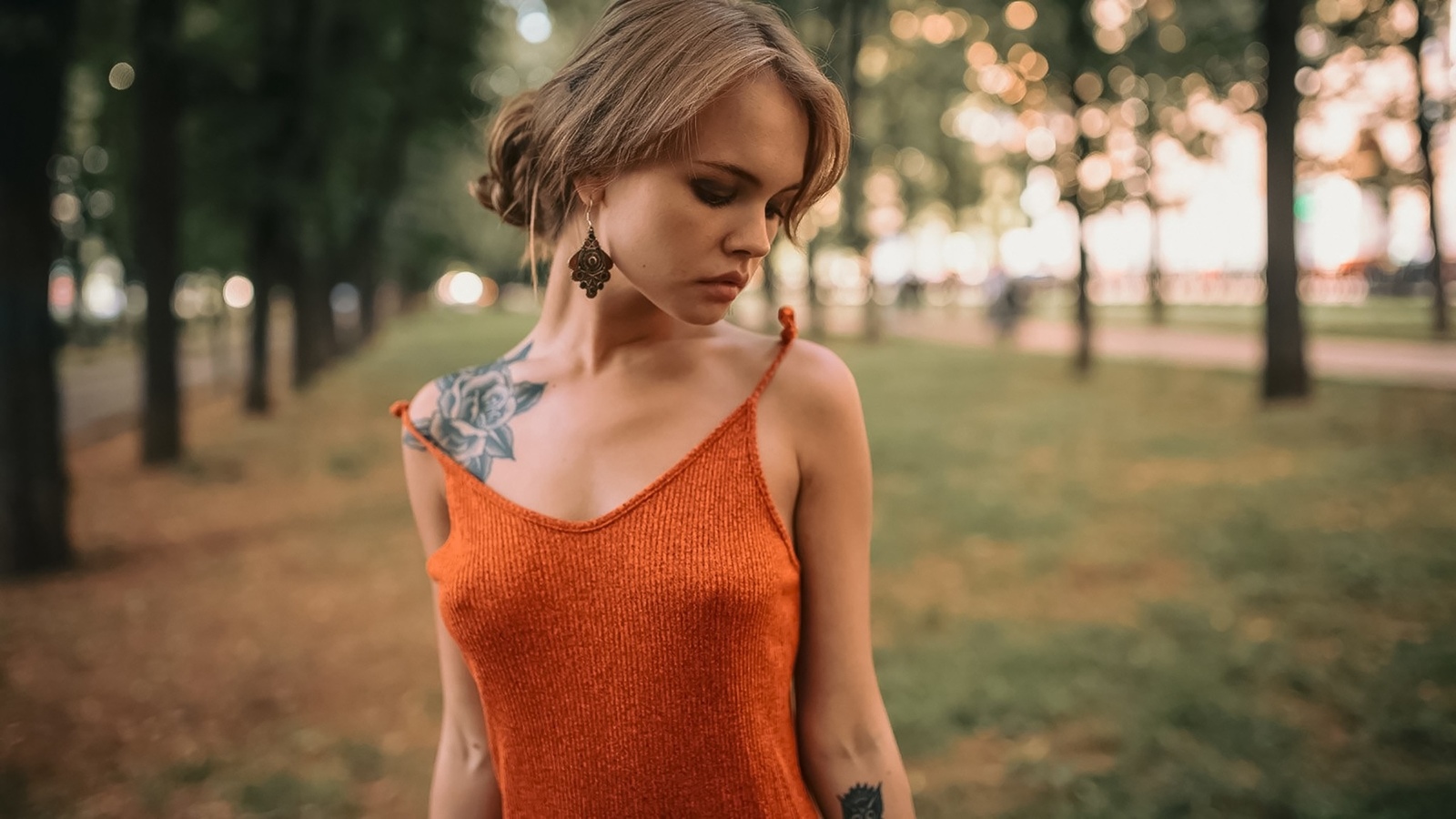 Tattoo - Beautiful girl, The photo, Wallpaper, Nature