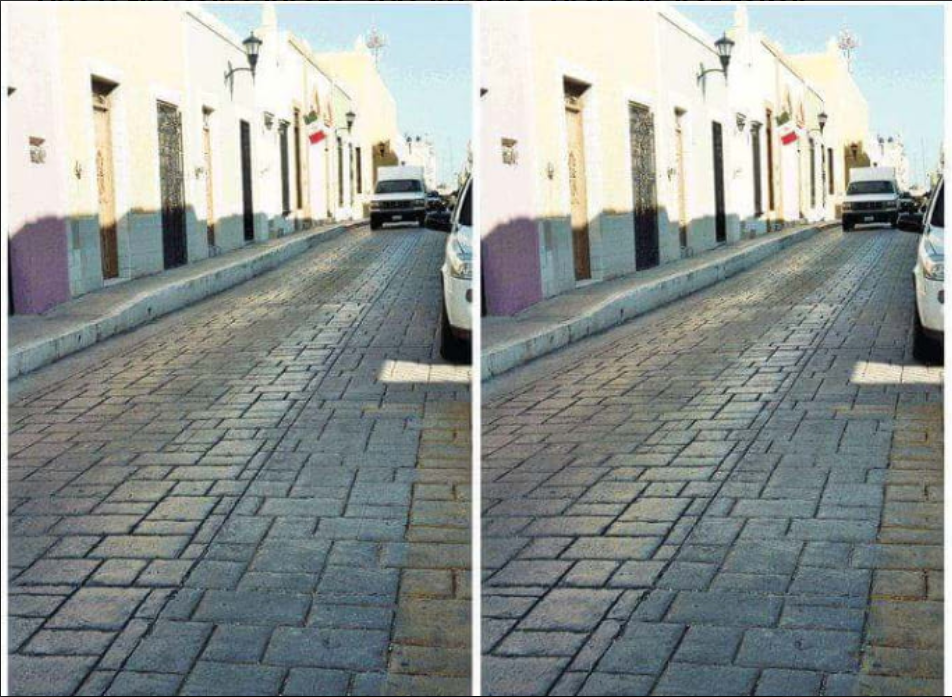 These 2 pictures are the same photo from the same angle, just side by side O_o - Vision, Illusion, The photo