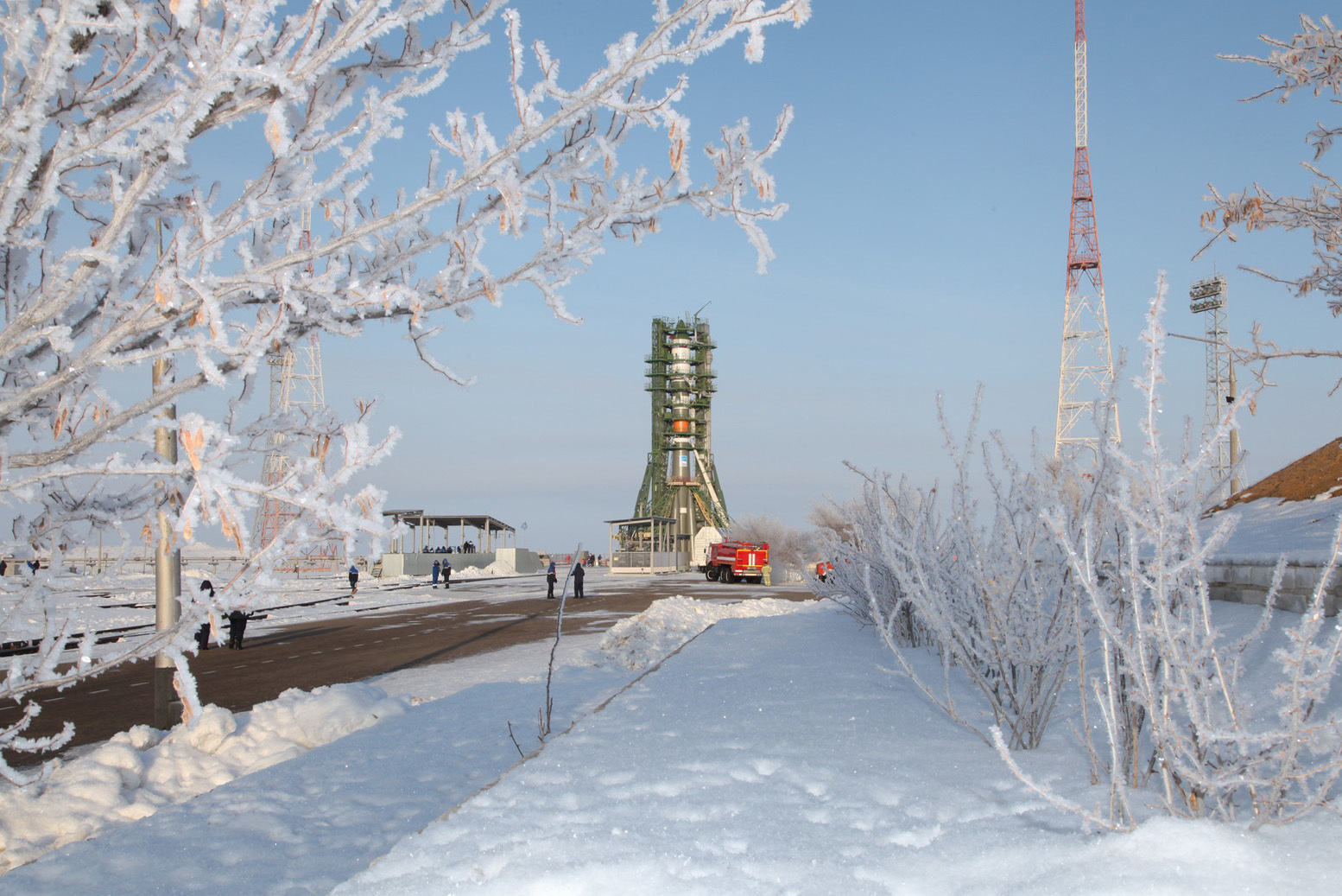 Пуск ракеты Союз-2.1а со снежного Байконура - Ракета, Пуск, Союз, Байконур, Длиннопост, Видео