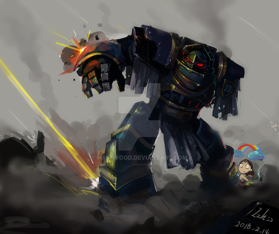 Terminator - Warhammer 40k, Wh Art, Fan art, Space Marine