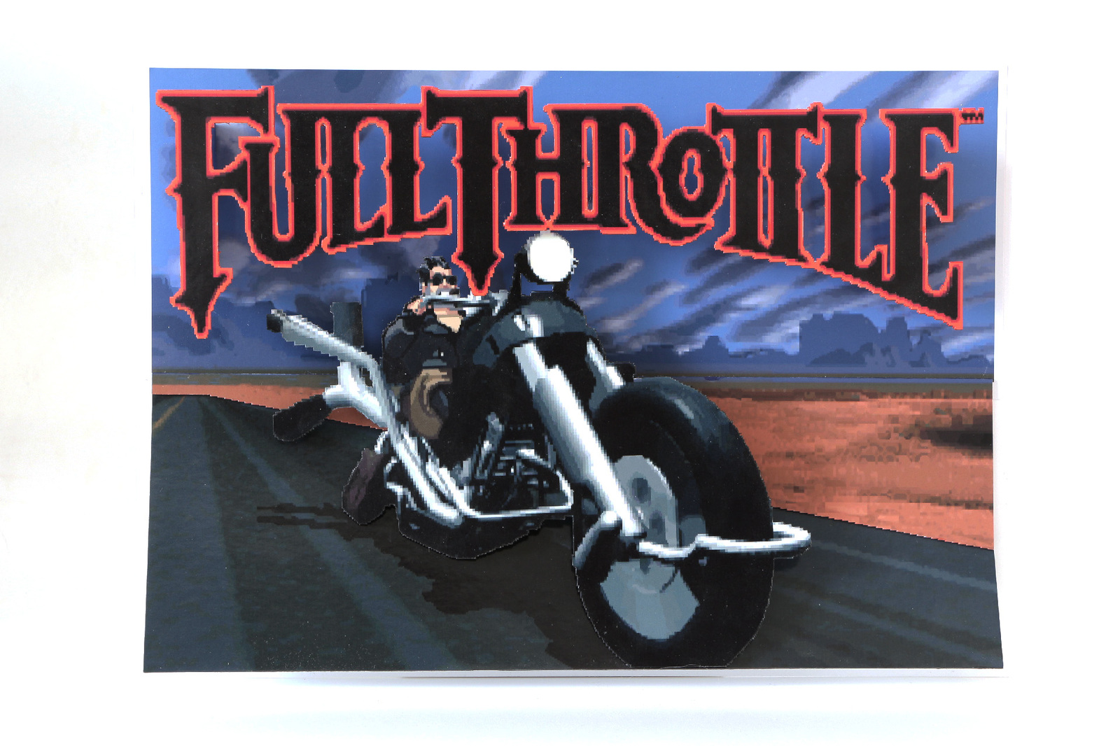 Diorama based on the game Full Throttle - My, Diorama, Games, My, Full Throttle, With your own hands, Longpost