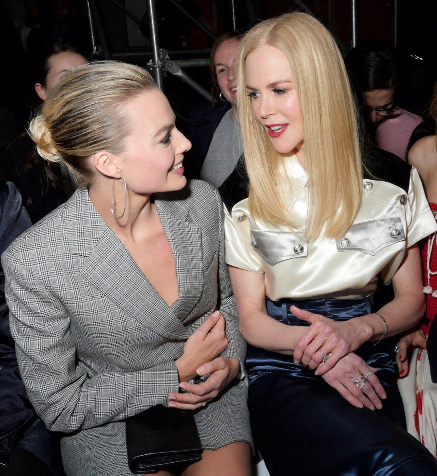 Nicole Kidman and Margot Robbie at the Calvin Klein show - Margot Robbie, Nicole Kidman, Actors and actresses, Longpost