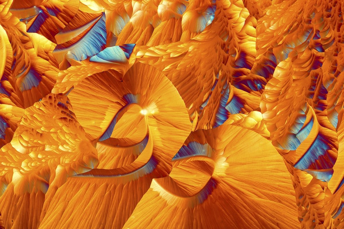 Crystallizing substances under a microscope, similar to abstract paintings - , The photo, Microfilming, Abstraction, Longpost, 