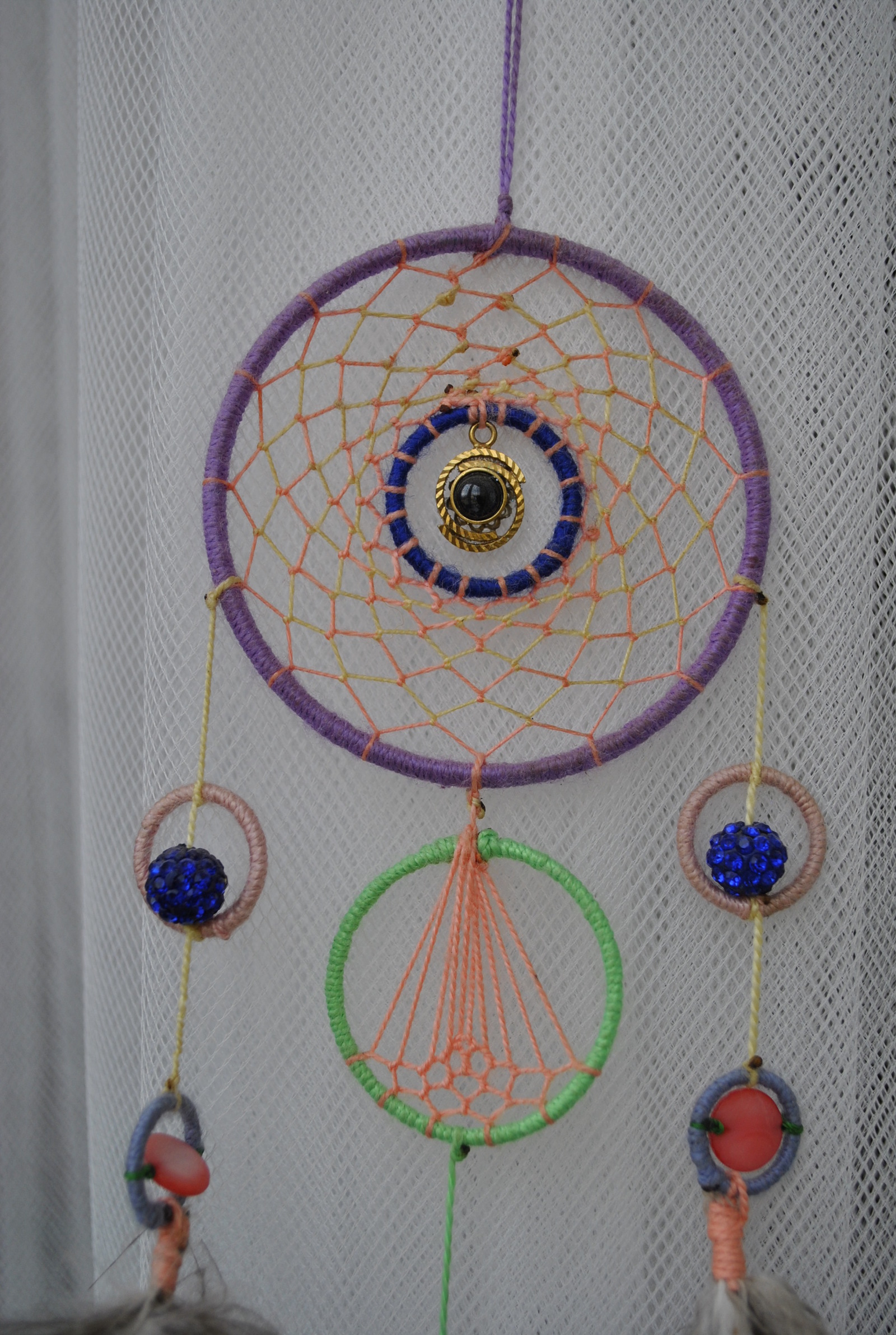 DREAM CATCHERS - My, Handmade, Dreamcatcher, Needlework, My, Needlework without process, Longpost, Weaving