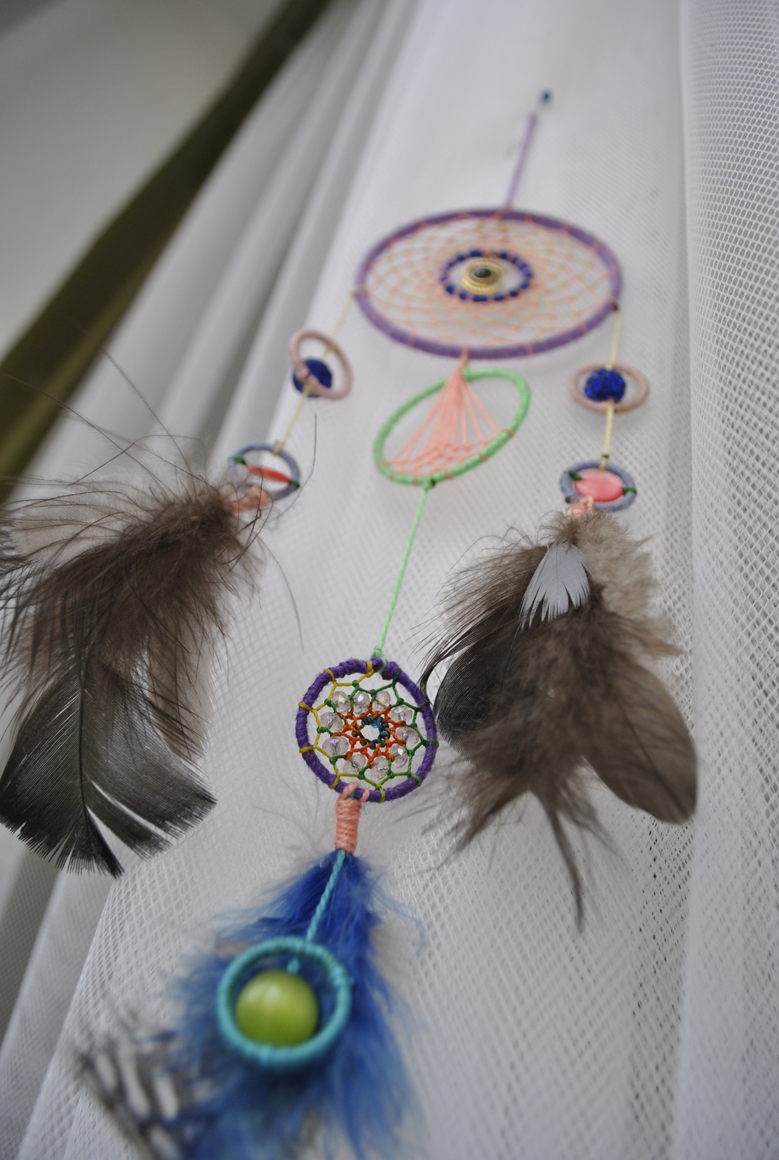 DREAM CATCHERS - My, Handmade, Dreamcatcher, Needlework, My, Needlework without process, Longpost, Weaving