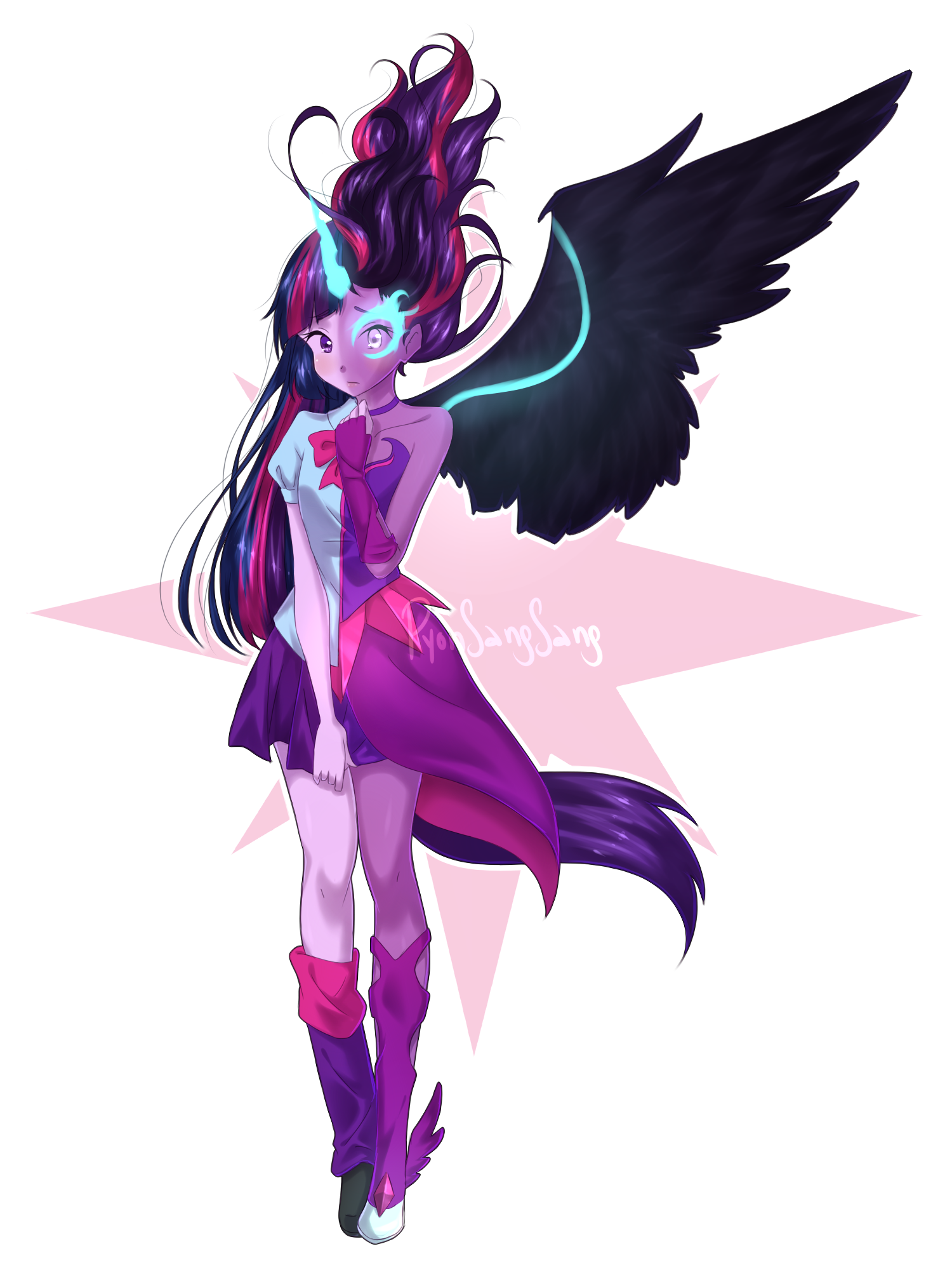 Twilight/Midnight - My little pony, Equestria girls, Twilight sparkle, Midnight sparkle