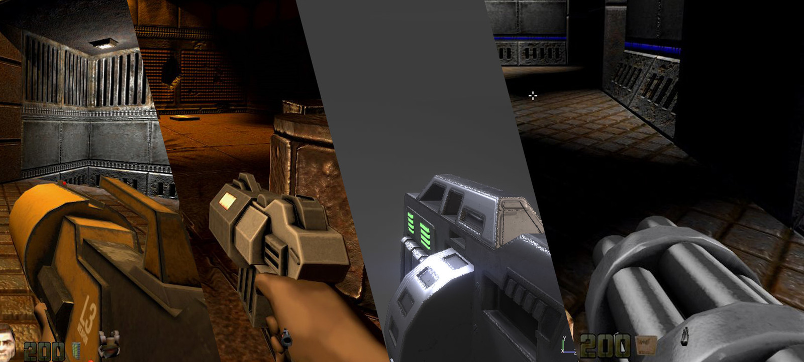 Release of updated models for Quake 2 - My, Quake, Quake 2, Weapon, Gamedev, Modding, Longpost