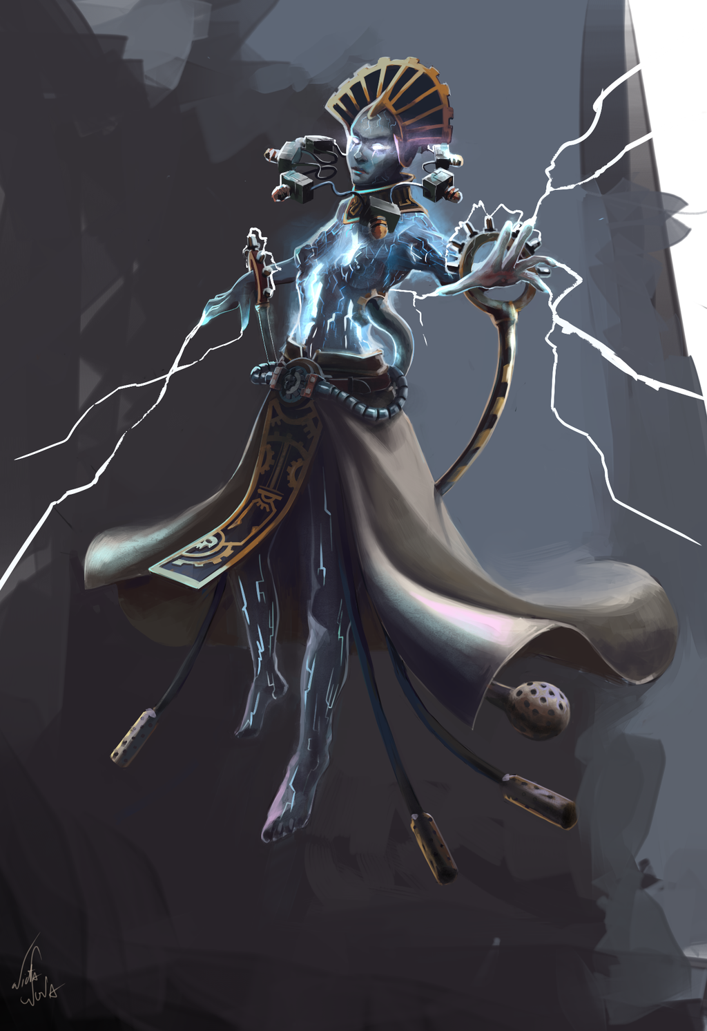 Electro-priest - Warhammer 40k, Wh Art, Adeptus Mechanicus