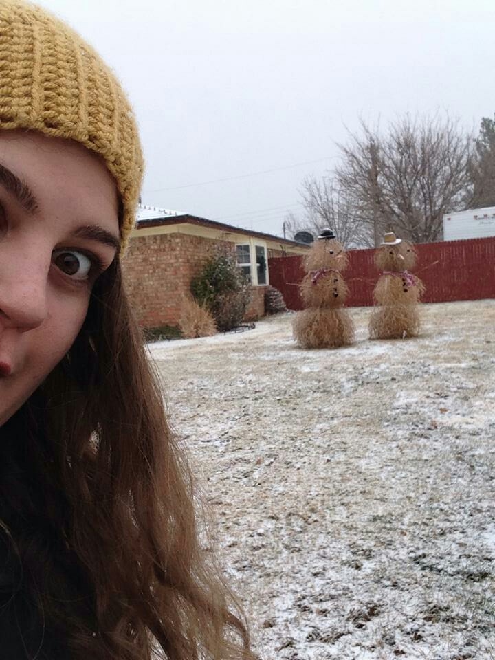 When you want to make a snowman, but there is no snow - snowman, Way out, Tumbleweed