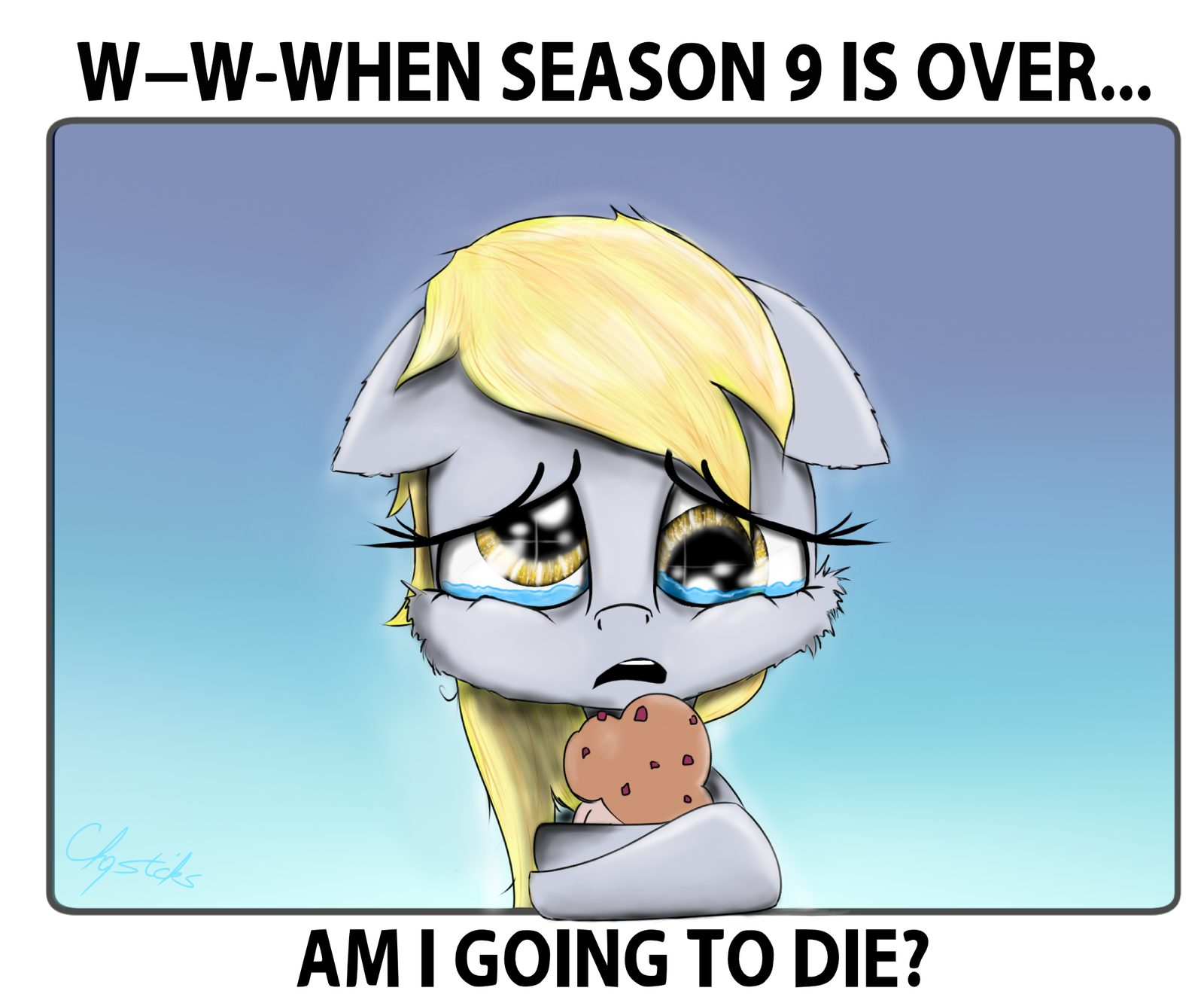 Derpy's Question - My Little Pony, PonyArt, Derpy Hooves, MLP Sad