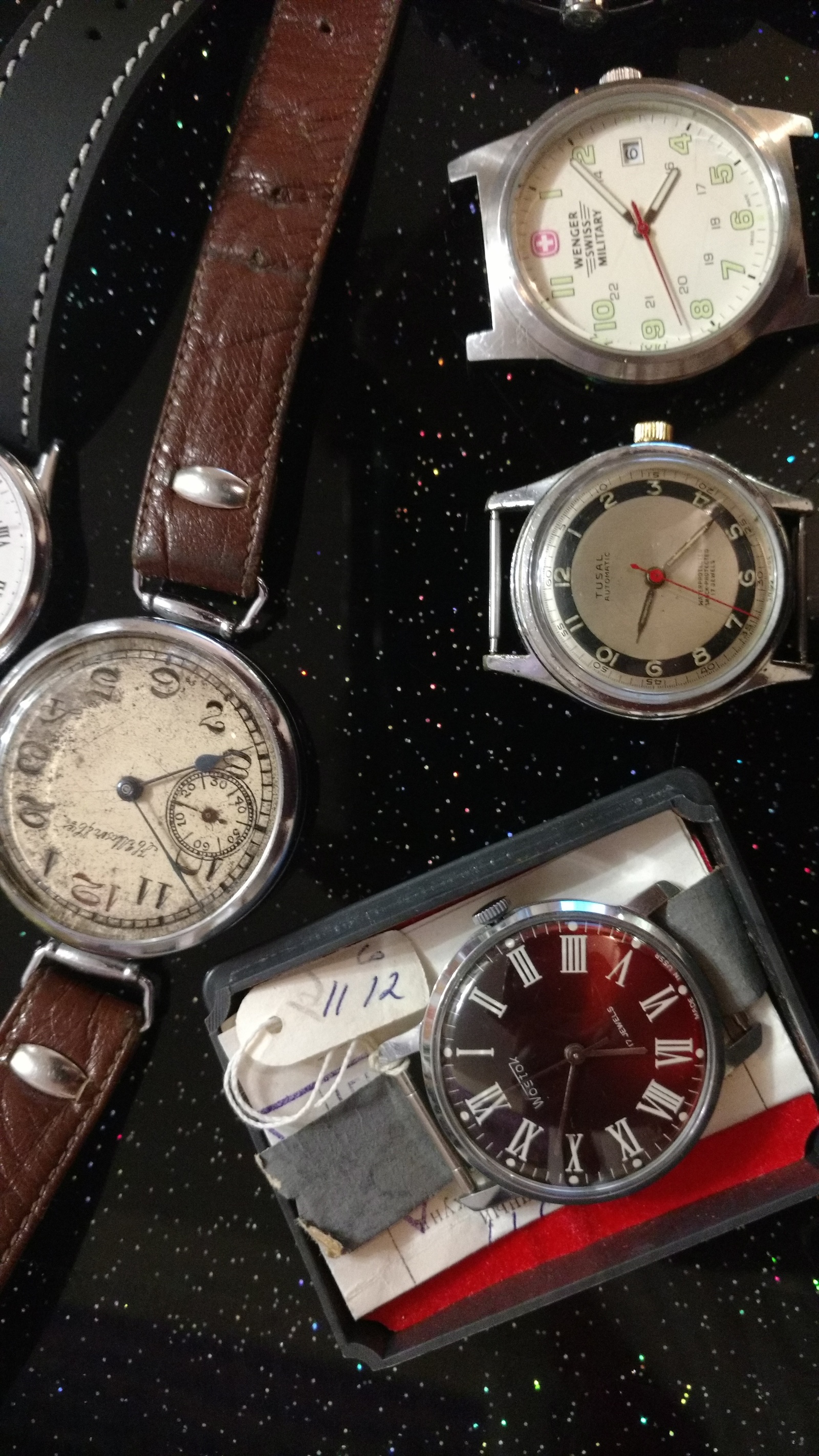 Clock from the past - My, Clock, Wrist Watch, Mechanical watches, Longpost, Rarity, Collection