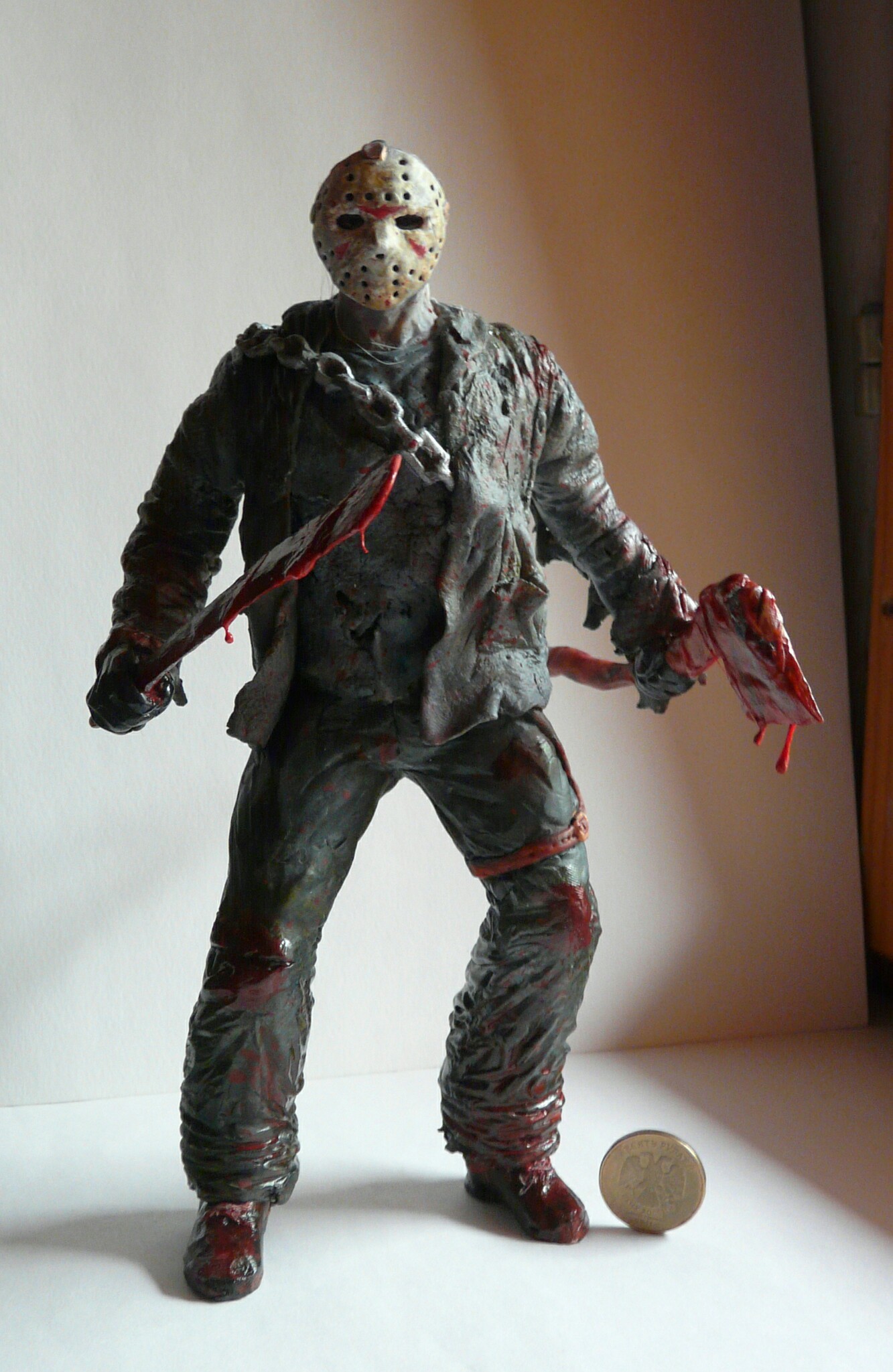 Jason Voorhees (Friday the 13th) from Clay - My, Jason Voorhees, Plasticine, Лепка, Creation, Longpost