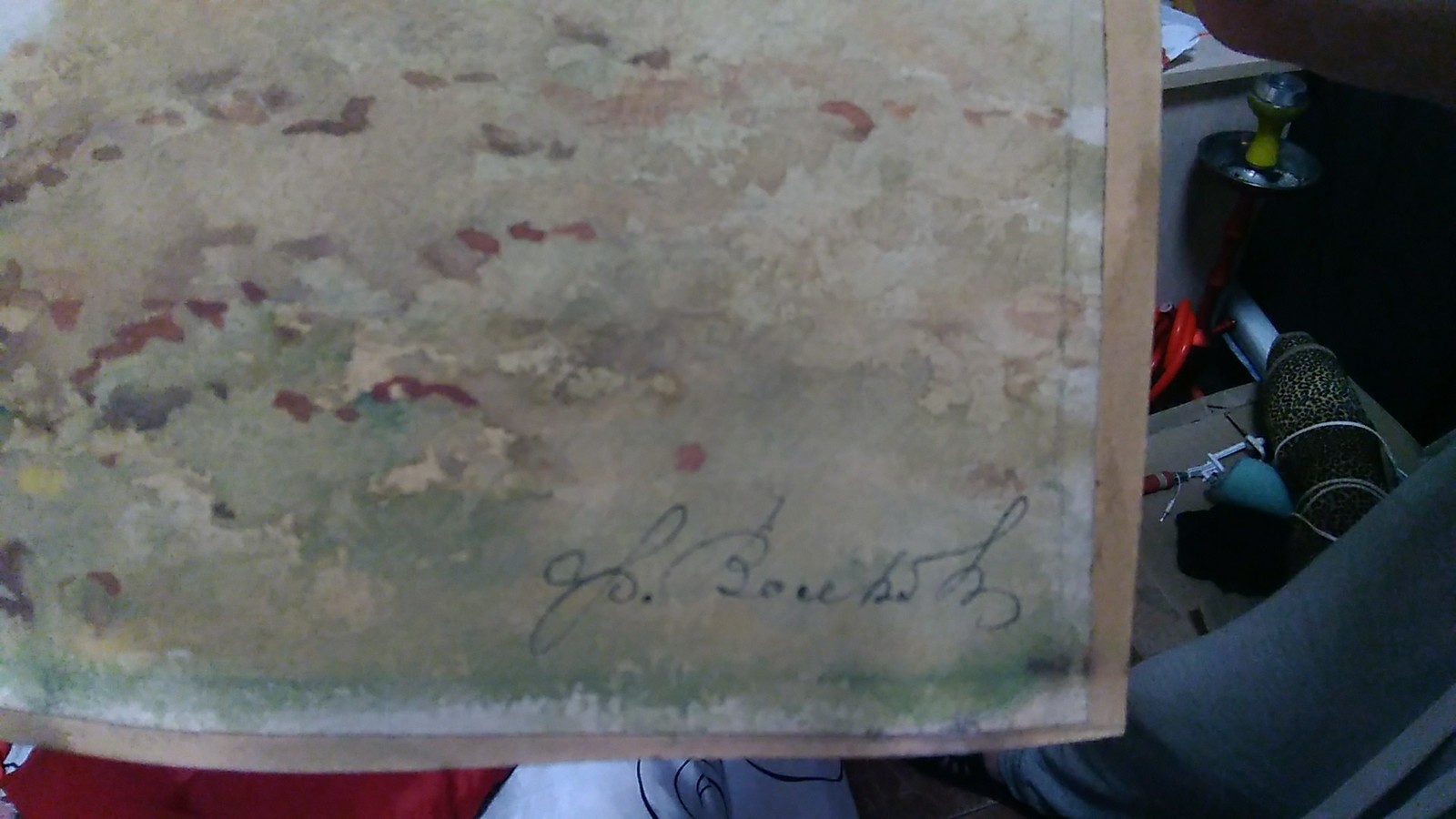 Help identify signature - My, Inheritance, Artist, Watercolor, Signature, Longpost