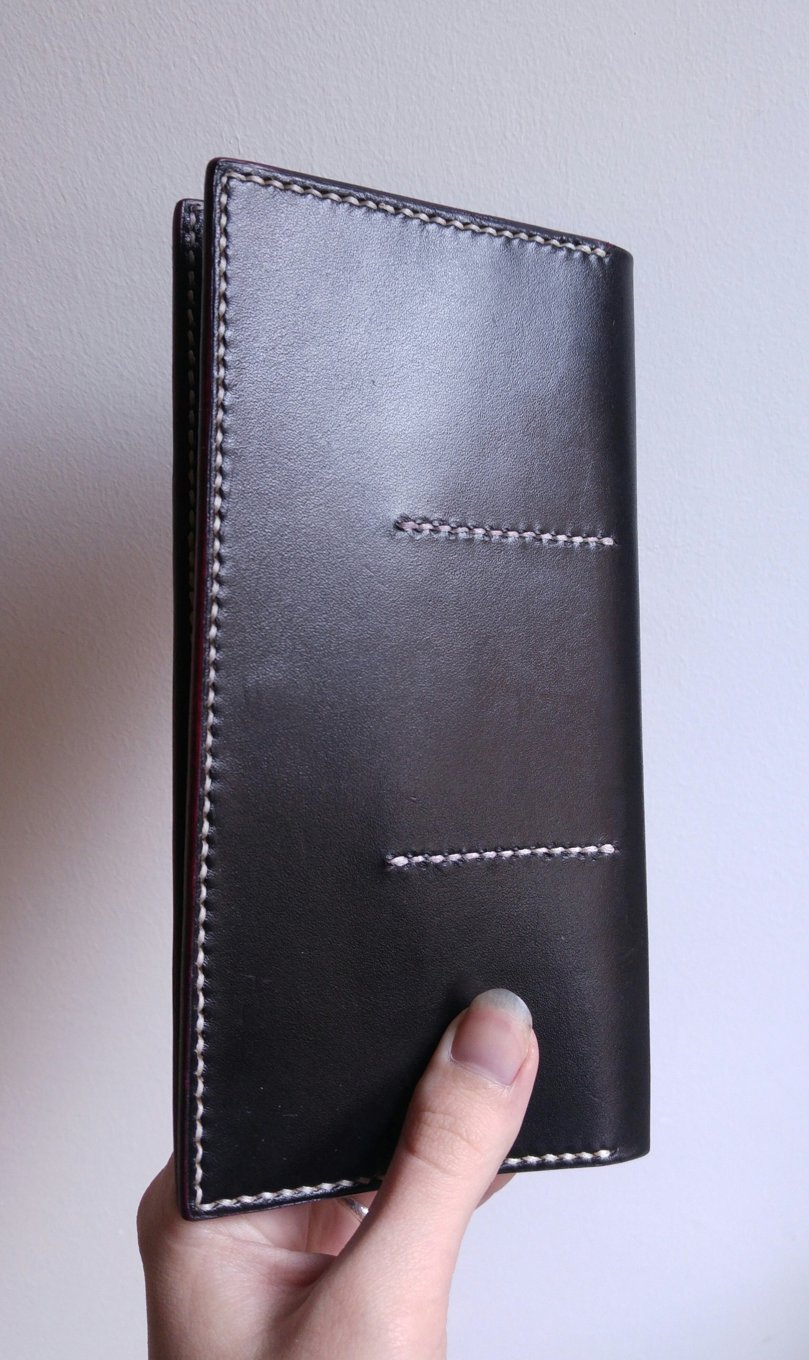 Leather wallet - My, Leather, Wallet, Leather, Leather products, Needlework, Needlework with process, I share, Longpost