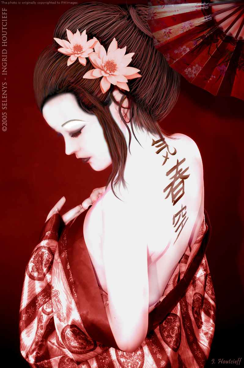 Oriental beauties. - Art, Girls, Japanese, Geisha, Longpost