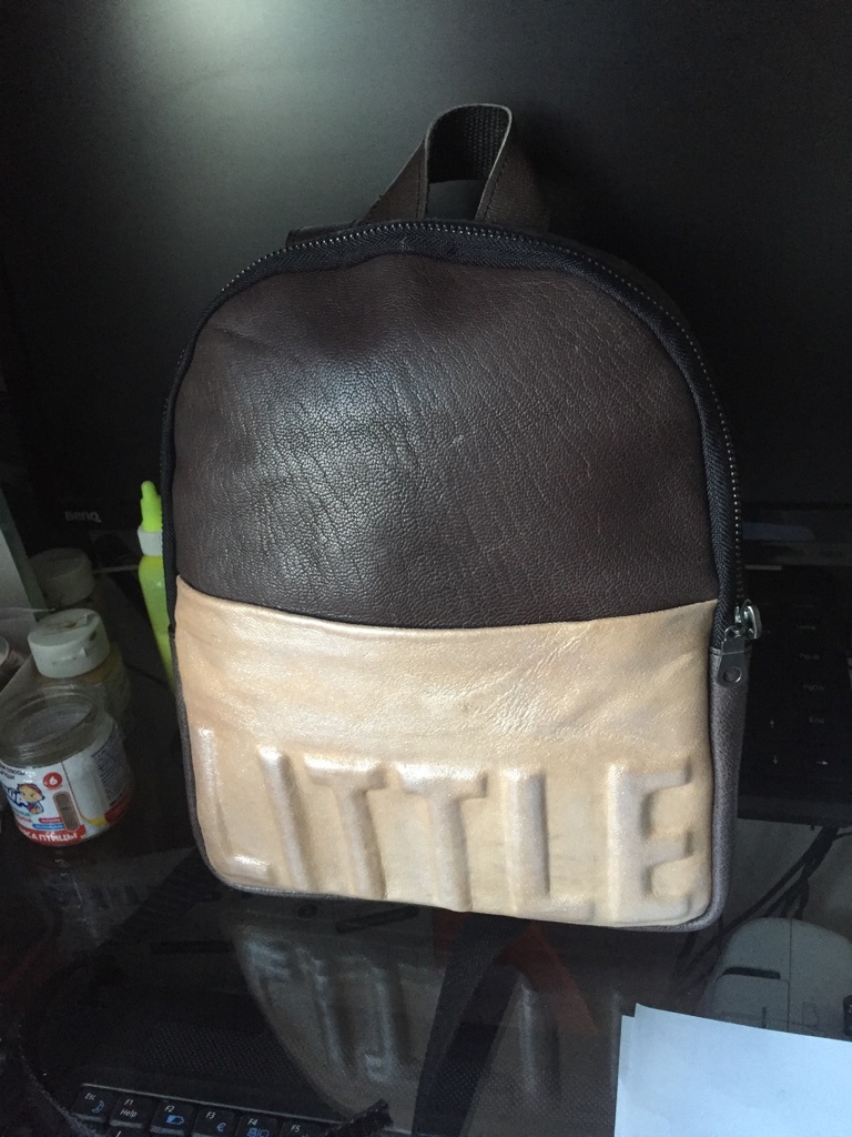 My wife's hobby - My, Сумка, Backpack, Leather, Handmade, Creation, Longpost