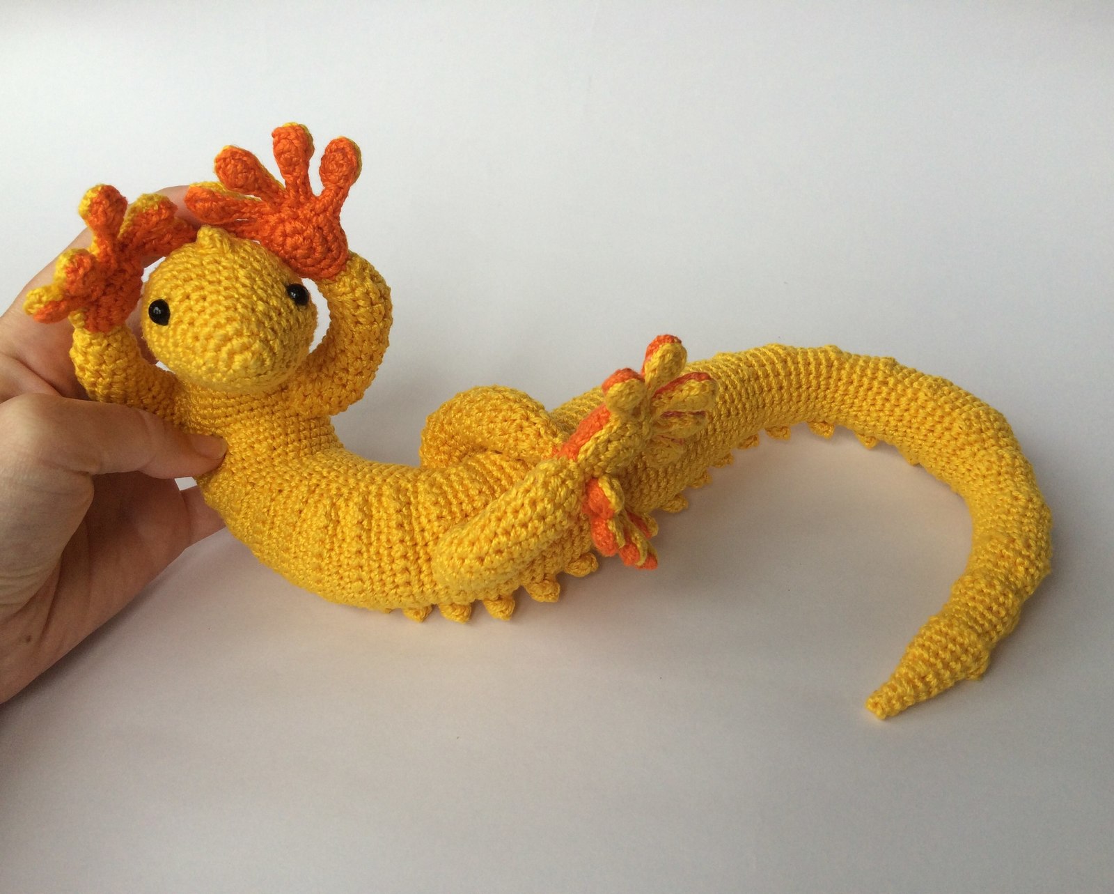 sun lizard - My, Needlework without process, Amigurumi, Longpost, Toys, Lizard, Crochet, With your own hands, Handmade
