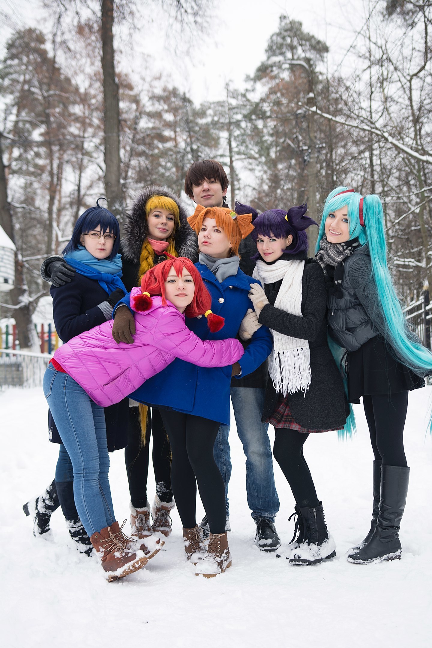 Winter photoset from Children of Workers. Part II - My, Visual novel, Endless summer, Cosplay, Russian cosplay, Workers' Children, Longpost