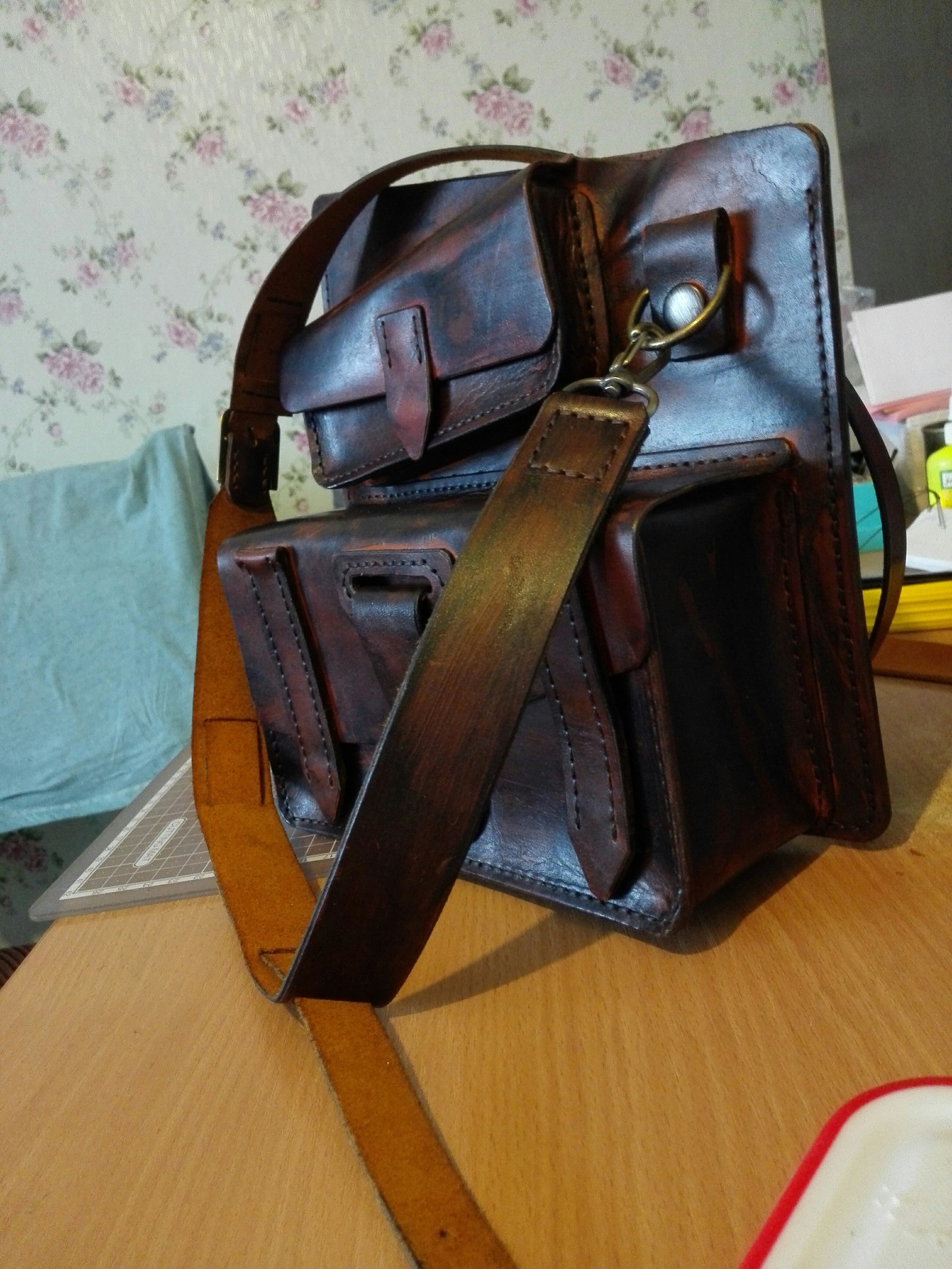 Leather bag - Leather products, Сумка, Handmade, Longpost