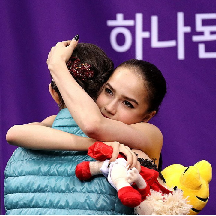 Our pride - Alina Zagitova, Evgeniya Medvedeva, Gold, Silver, Olympiad, Figure skating