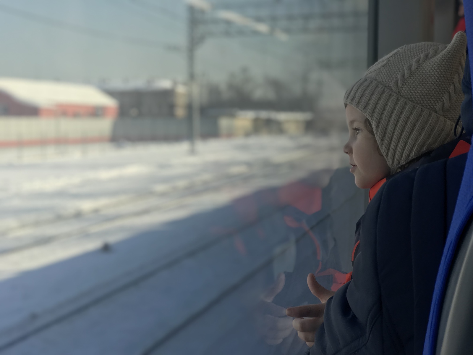 Train ride, first - My, MCC, Children, beauty, The first, Drive, Joy, Laugh, Longpost