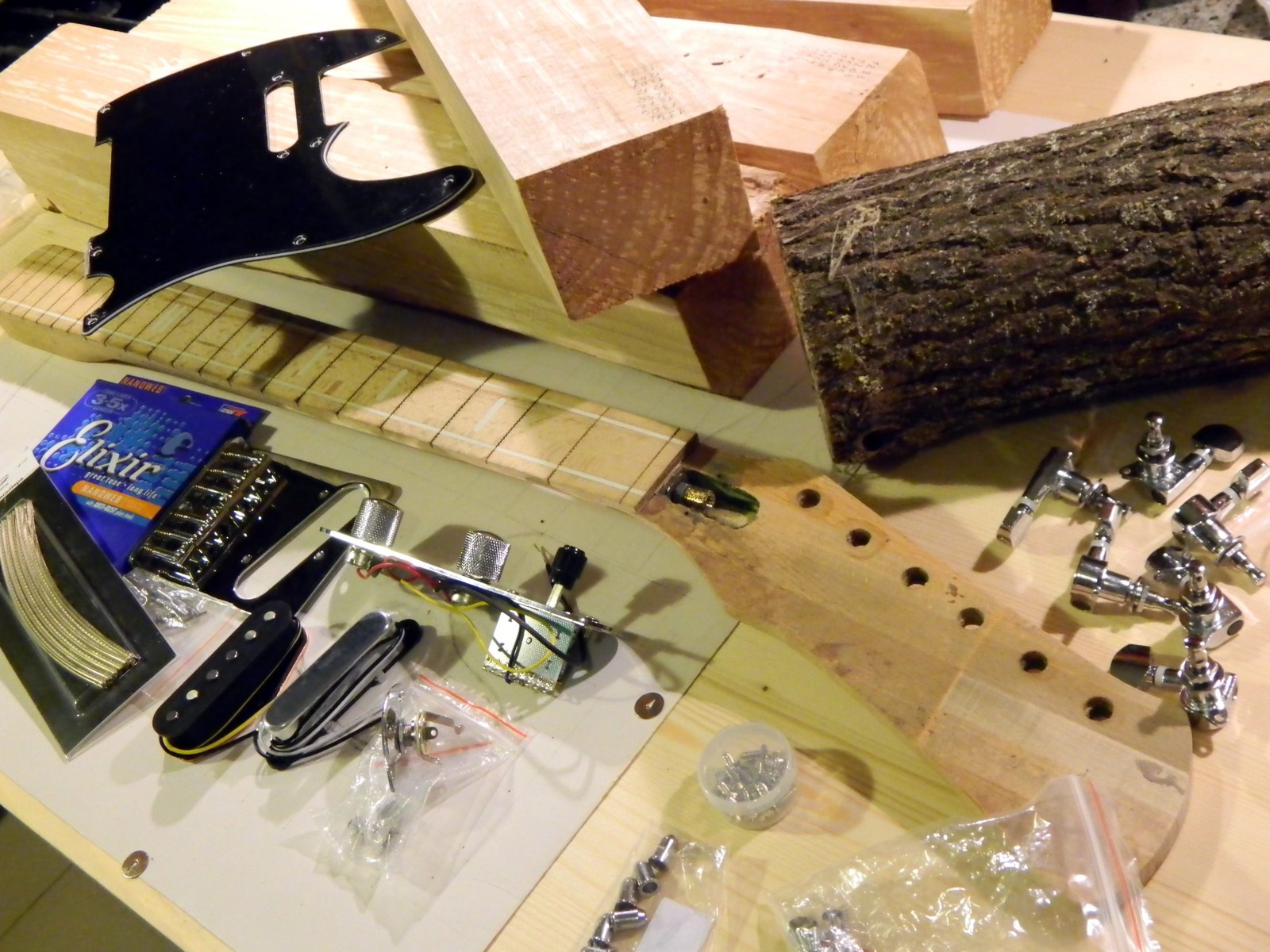 How my dad made a guitar - Telecaster, Longpost, Guitar, With your own hands, Woodworking