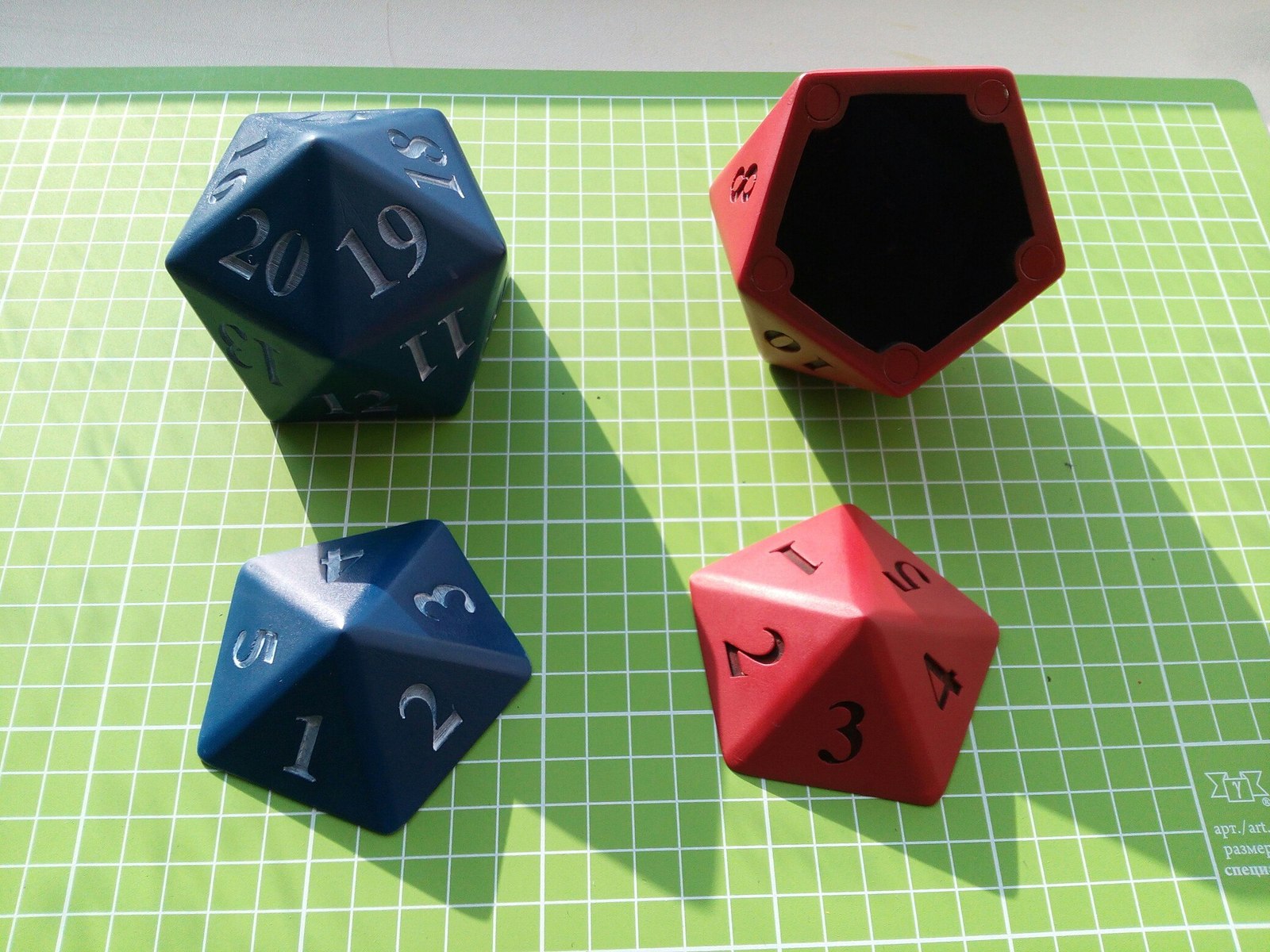 Dice storage in the shape of an icosahedron - My, My, 3D печать, Tabletop role-playing games, Longpost