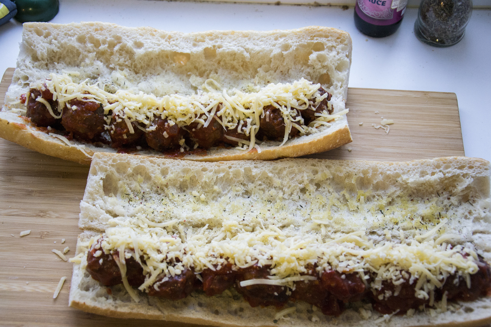 Meatball sandwitch (Meatball baguette) - My, Recipe, Food, Meat, Meatballs, Sandwich, Dinoburger, , GIF, Longpost