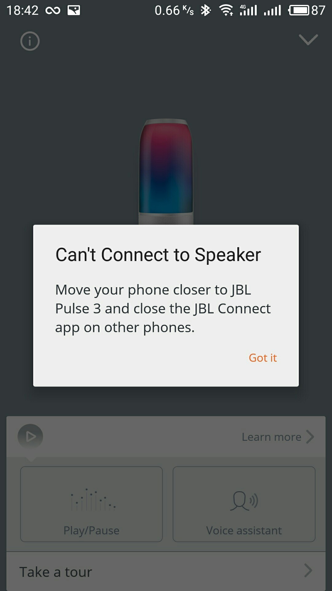 JBL pulse 3, application connection problems - Jbl, Music, Portable speaker, Problem, Longpost, Android, Help, Appendix