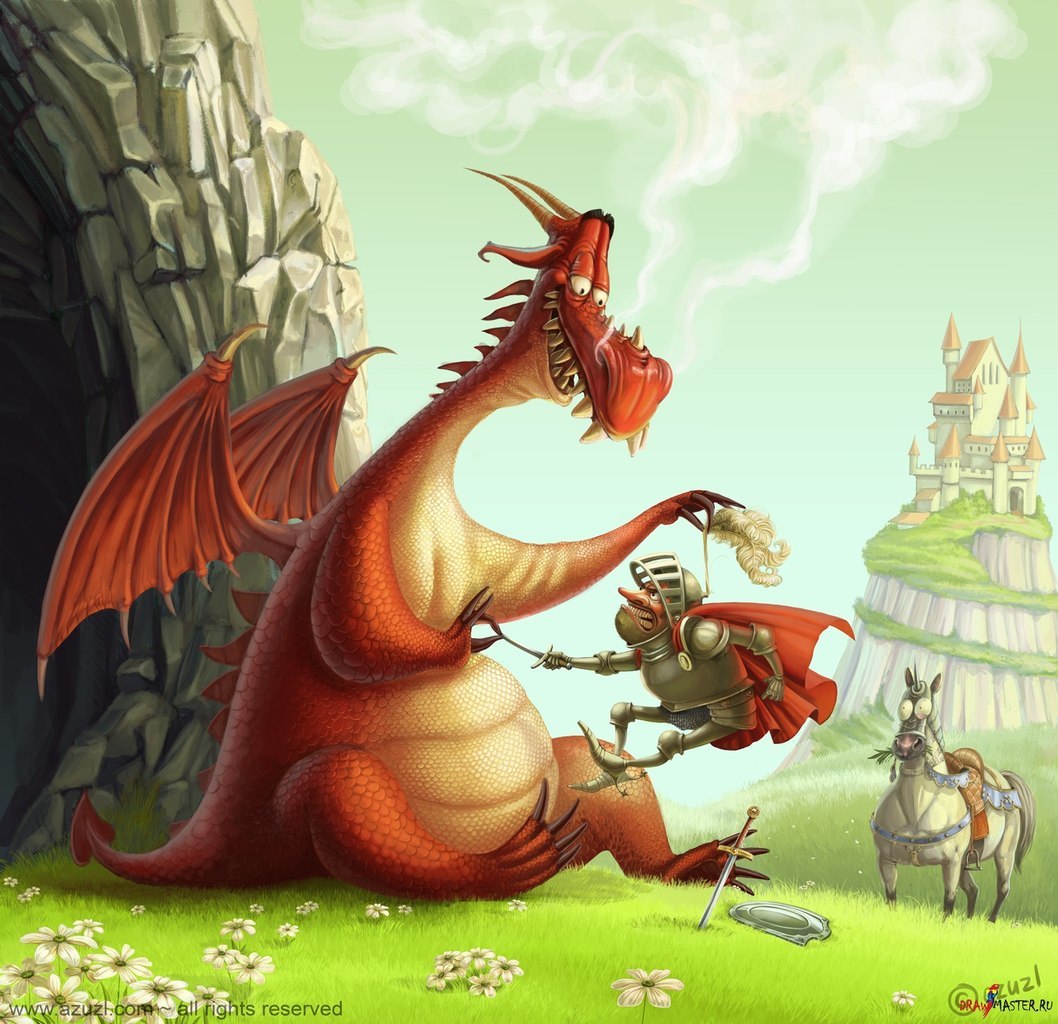 dragon post - Dragon and Knight, , The Dragon, , Longpost