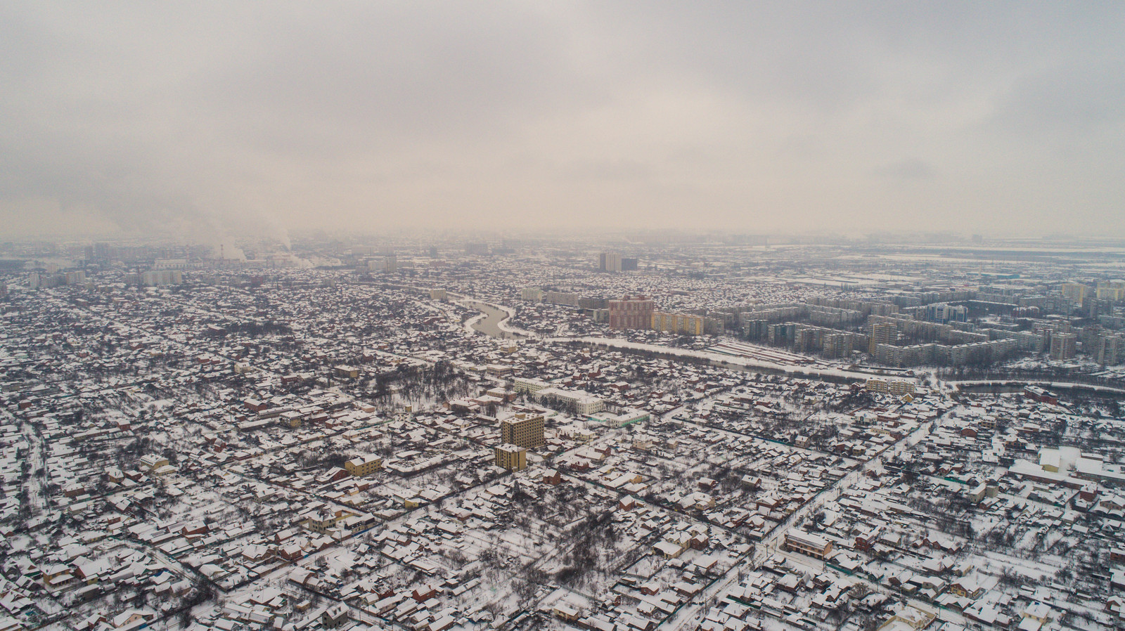 February, what are you doing / Snow was suddenly brought to Krasnodar - My, Krasnodar, Snow, , Town, February, Winter