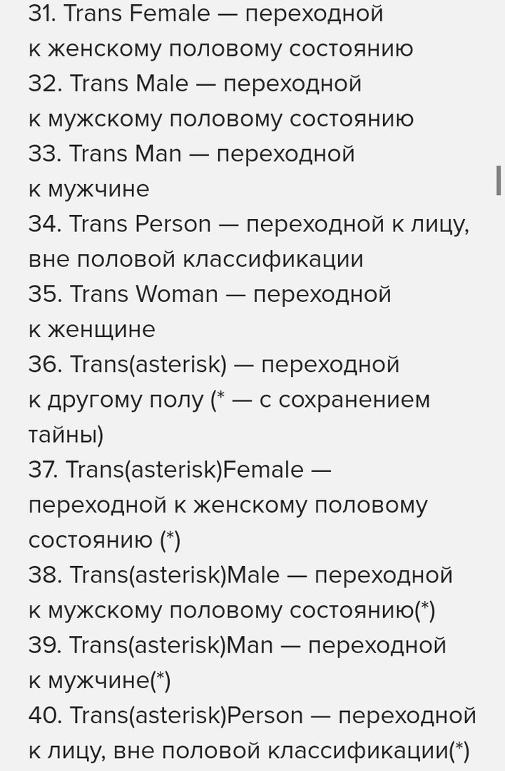 54 вариаций пола по версии SJW - Пол, Sjw, Толерантность, Шизофрения, Длиннопост